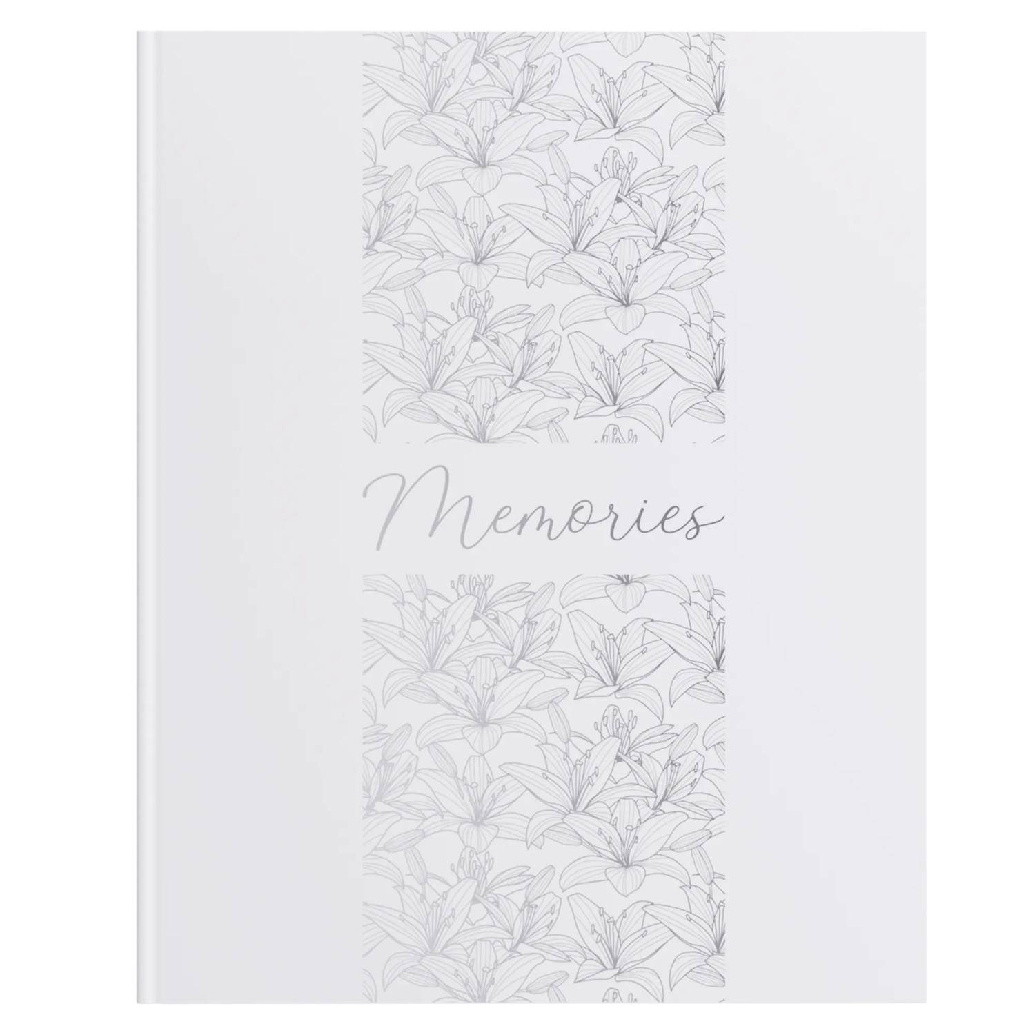 Exacompta Gästebuch 100Seiten/50 Bl Silberschnitt, 27x22 cm, Titan - Coco 47092E