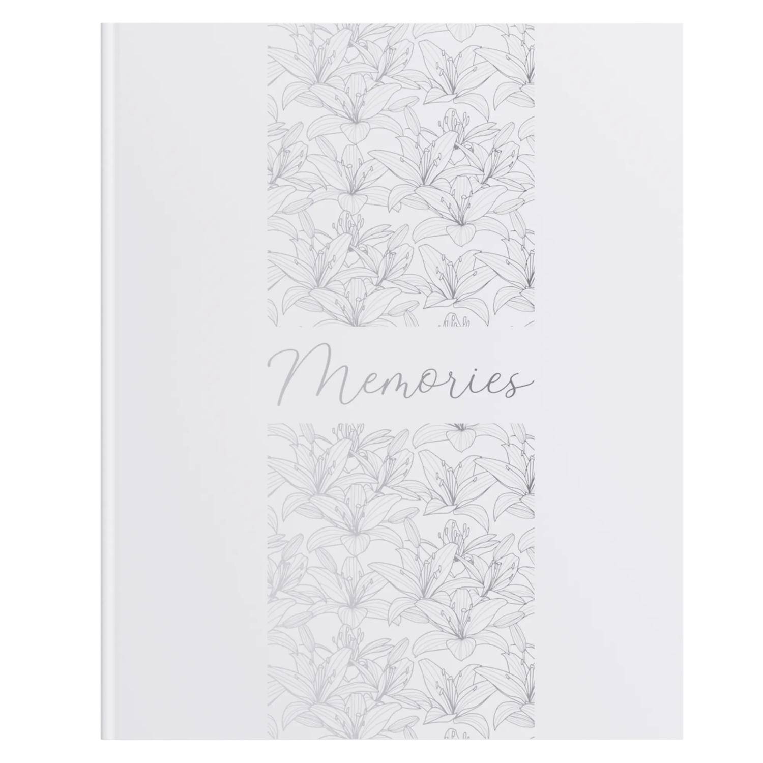 Exacompta Gästebuch 100Seiten/50 Bl Silberschnitt, 27x22 cm, Titan - Coco 47092E