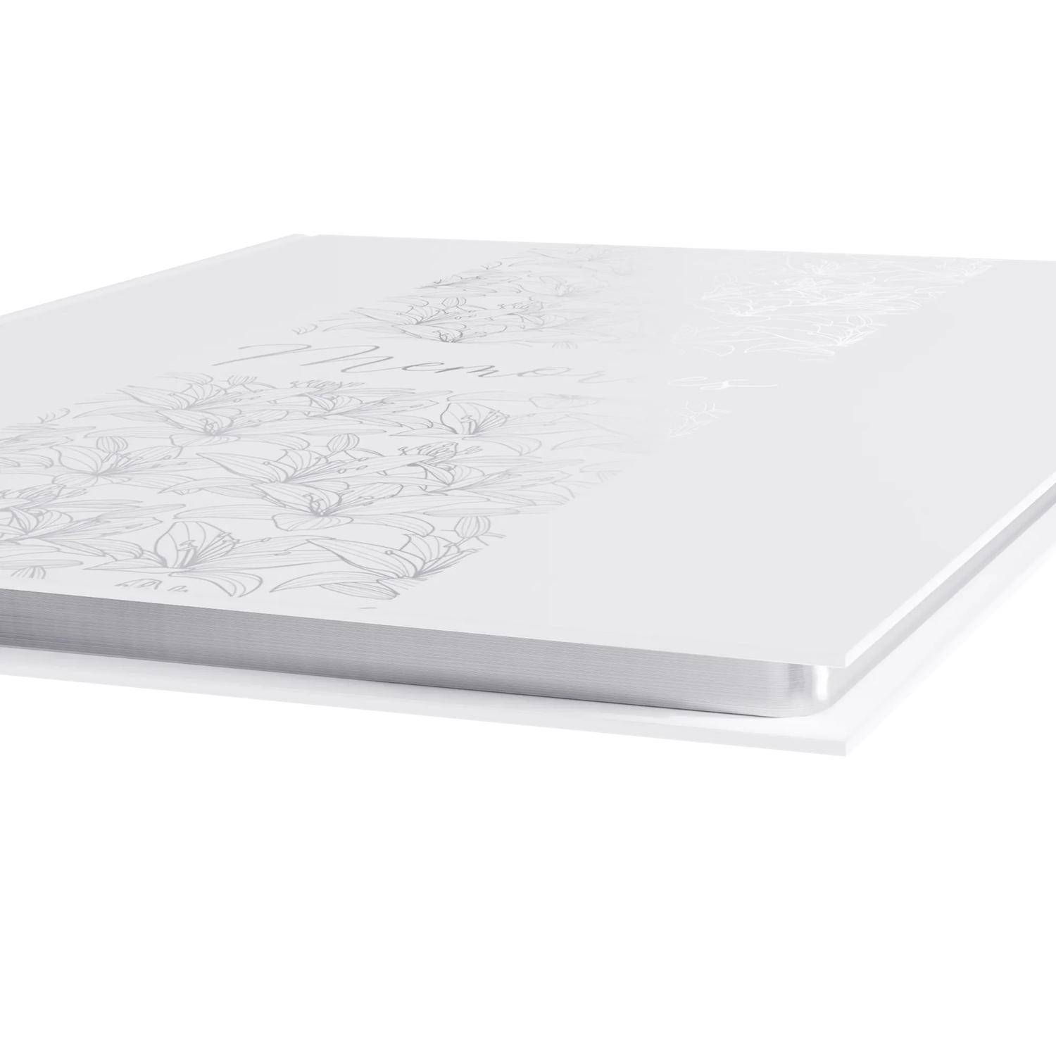 Exacompta Gästebuch 100Seiten/50 Bl Silberschnitt, 27x22 cm, Titan - Coco 47092E