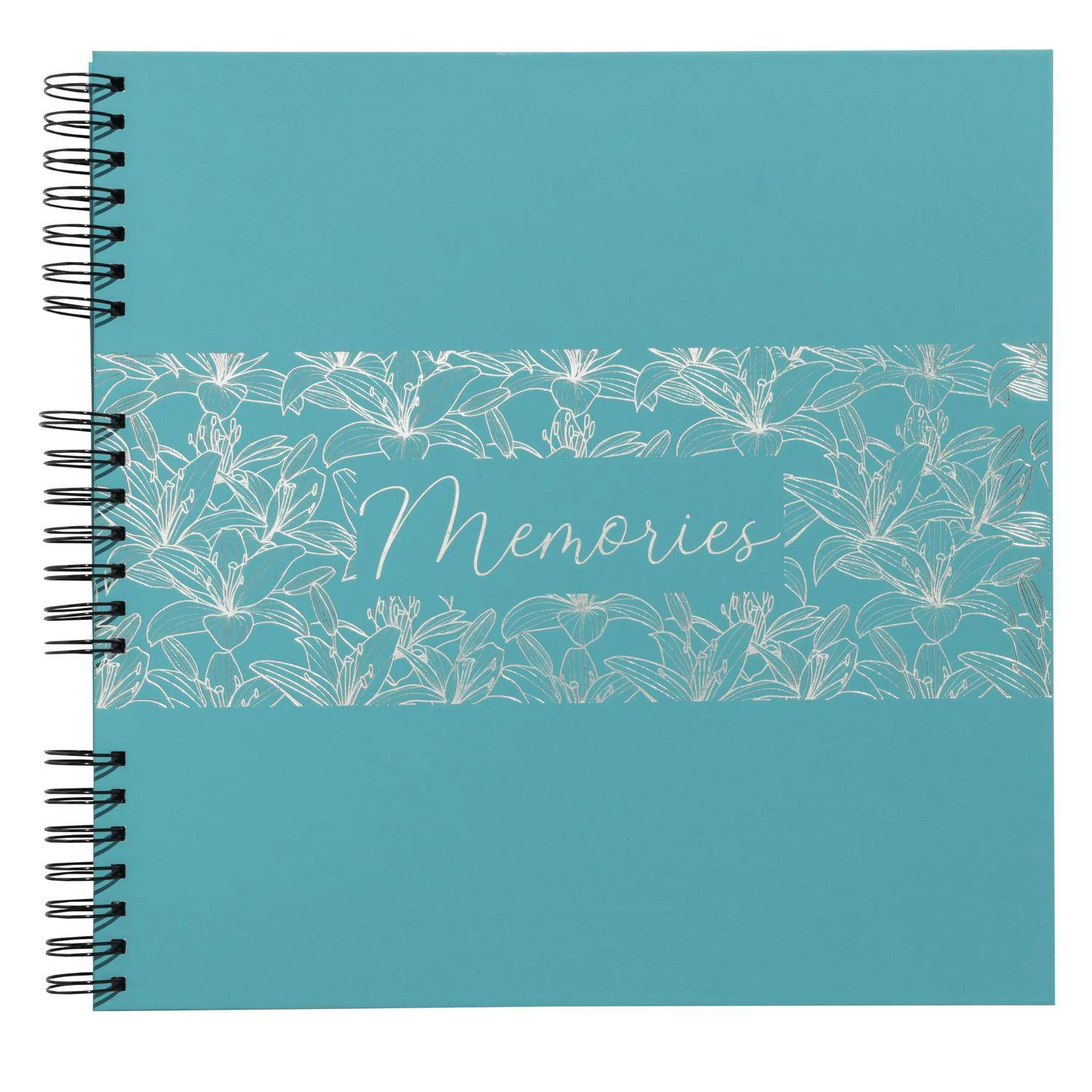 Exacompta Spiralfotoalbum 60 Seiten/30 Bl schwarz, 32x32 cm, - Türkis 16791E