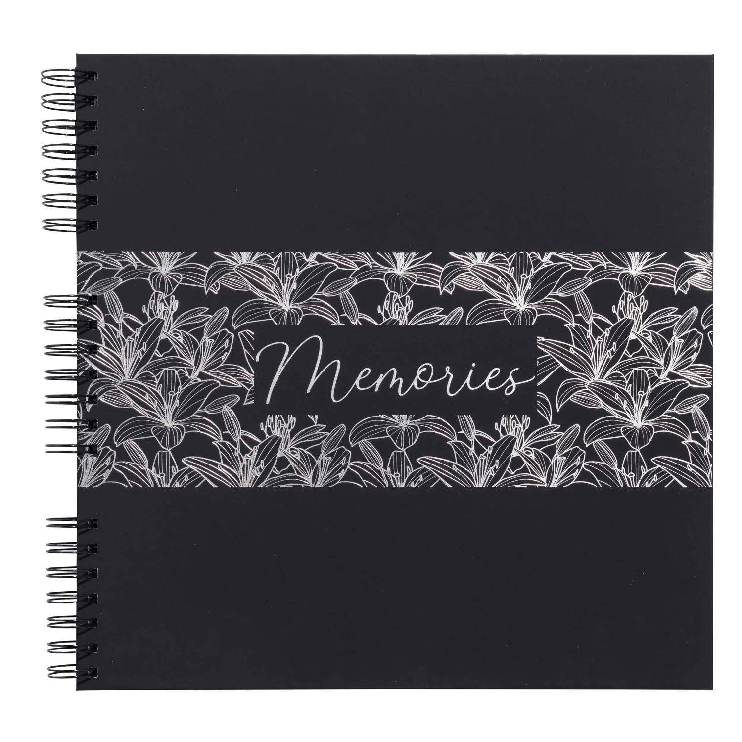 Exacompta Spiralfotoalbum 60 Seiten/30 Bl schwarz, 32x32 cm, - Schwarz 16793E