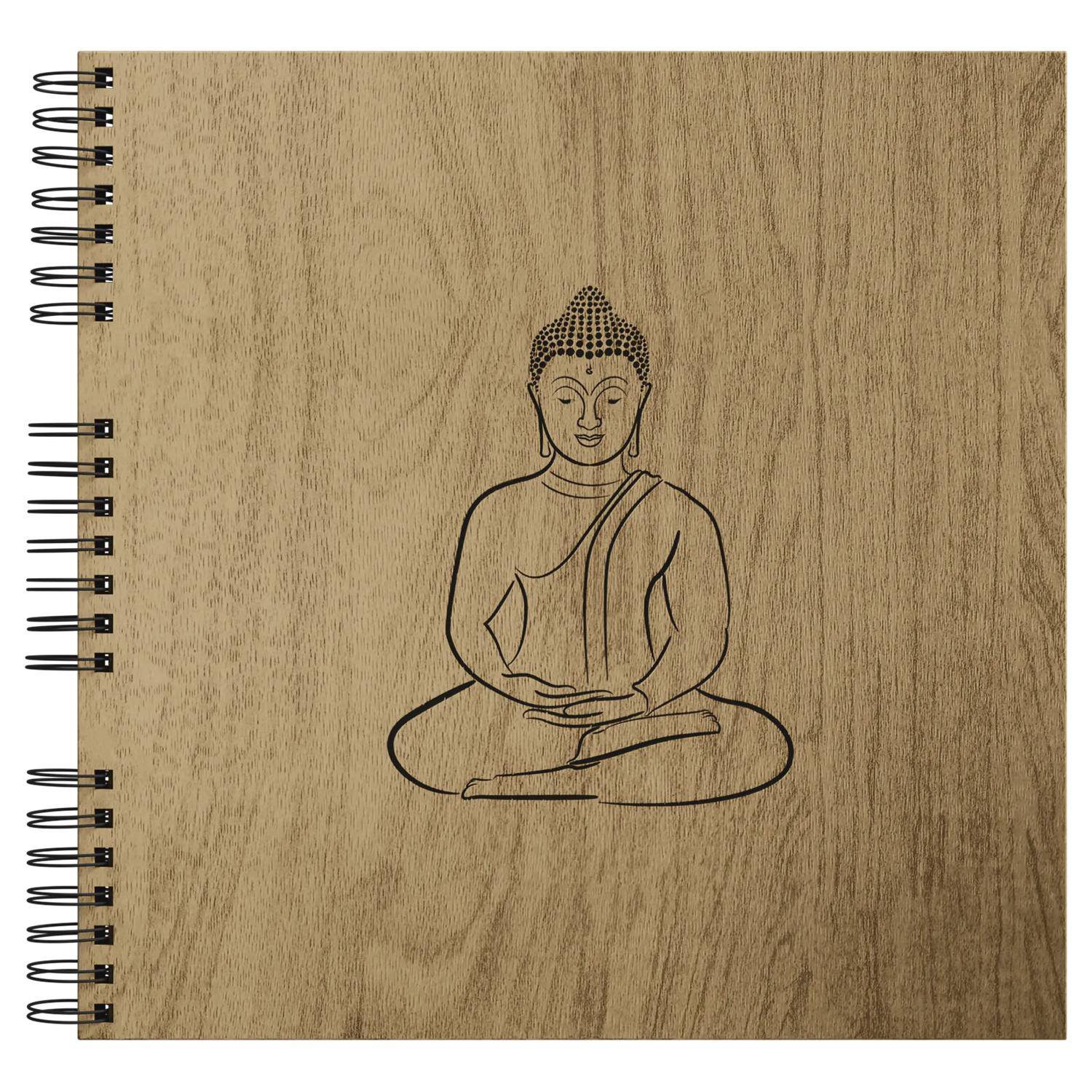 Exacompta Spiralfotoalbum 60 Seiten/30 Bl schwarz, 32x32 cm, Zen - Eiche 15141E