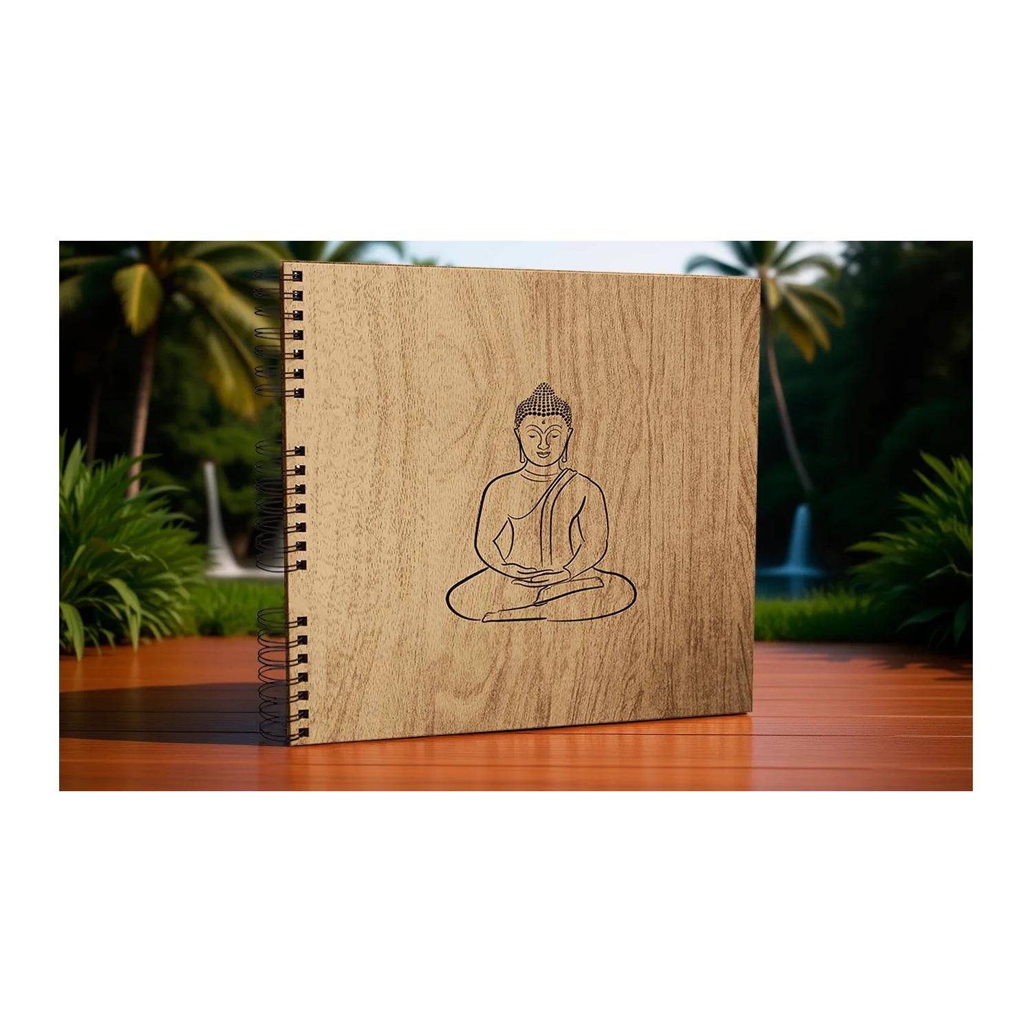 Exacompta Spiralfotoalbum 60 Seiten/30 Bl schwarz, 32x32 cm, Zen - Eiche 15141E