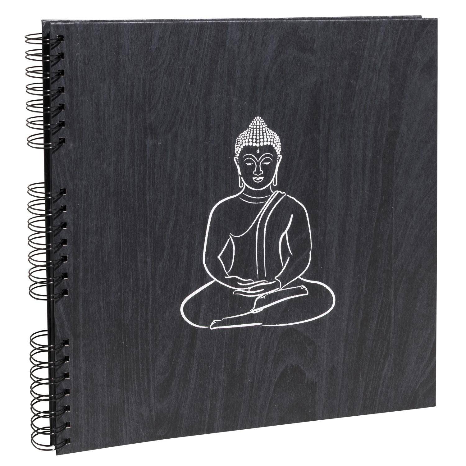 Exacompta Spiralfotoalbum 60 Seiten/30 Bl schwarz, 32x32 cm, - Ebenholz 15142E