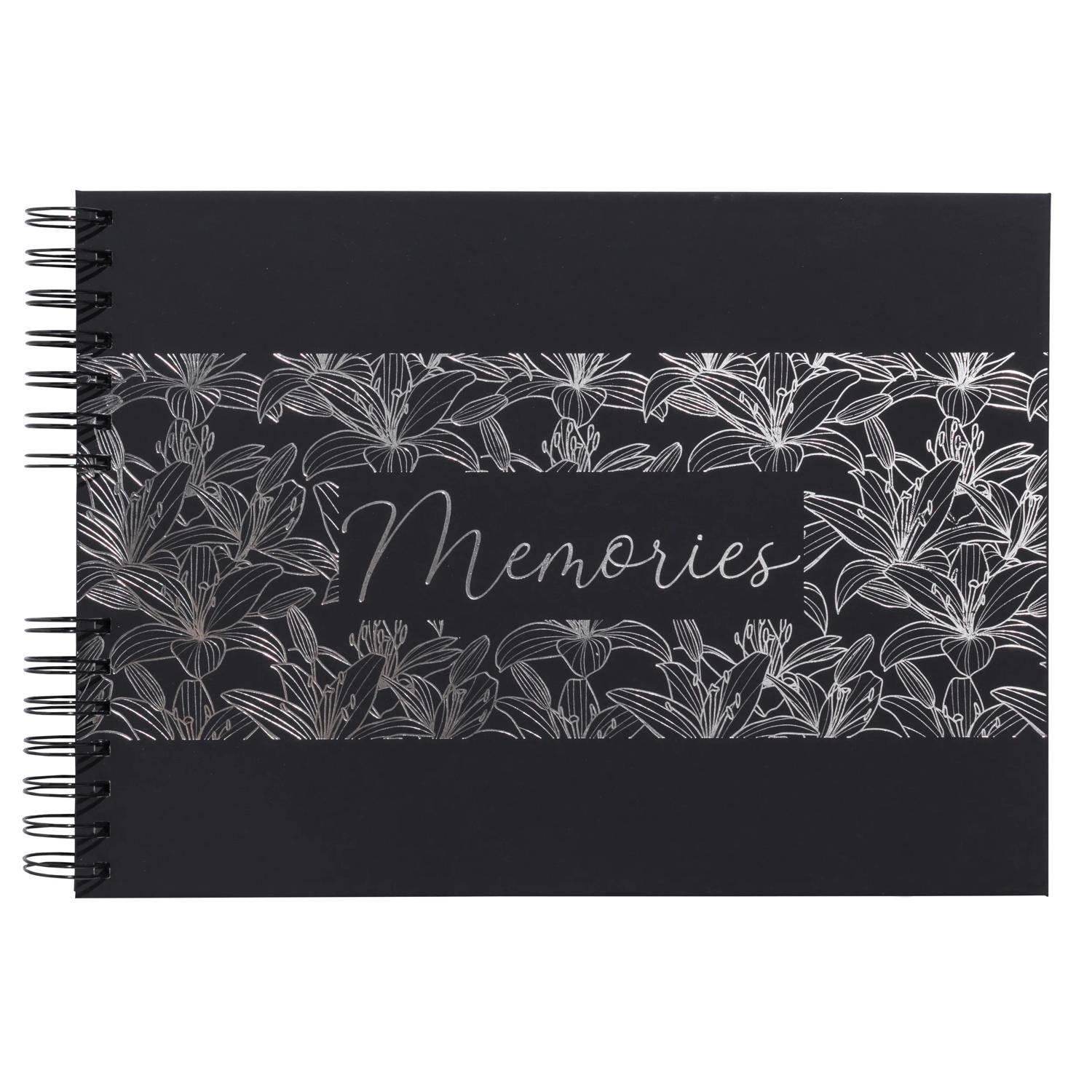 Exacompta Spiralfotoalbum 50 Seiten/25 Bl schwarz, 32x22 cm, - Schwarz 16493E