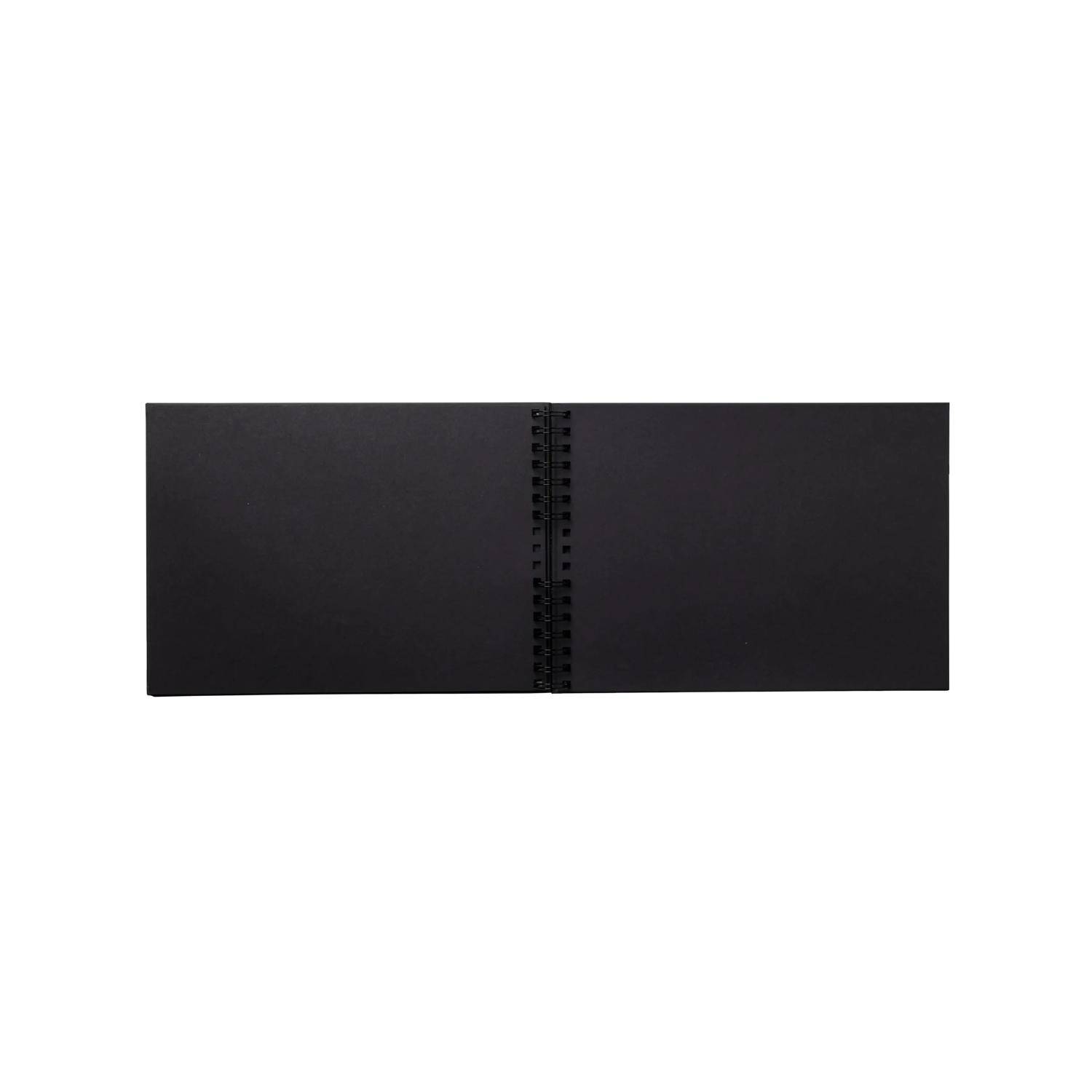 Exacompta Spiralfotoalbum 50 Seiten/25 Bl schwarz, 32x22 cm, - Schwarz 16493E