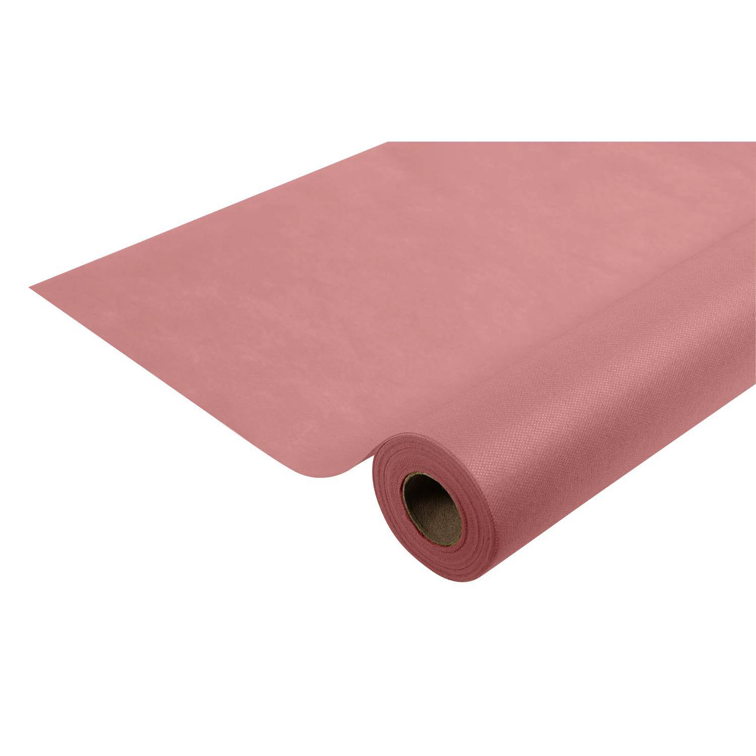Pronappe 5x Tischdecke Rolle, Spunbond, reißfest 6x1,20m Altrosa RS021603I