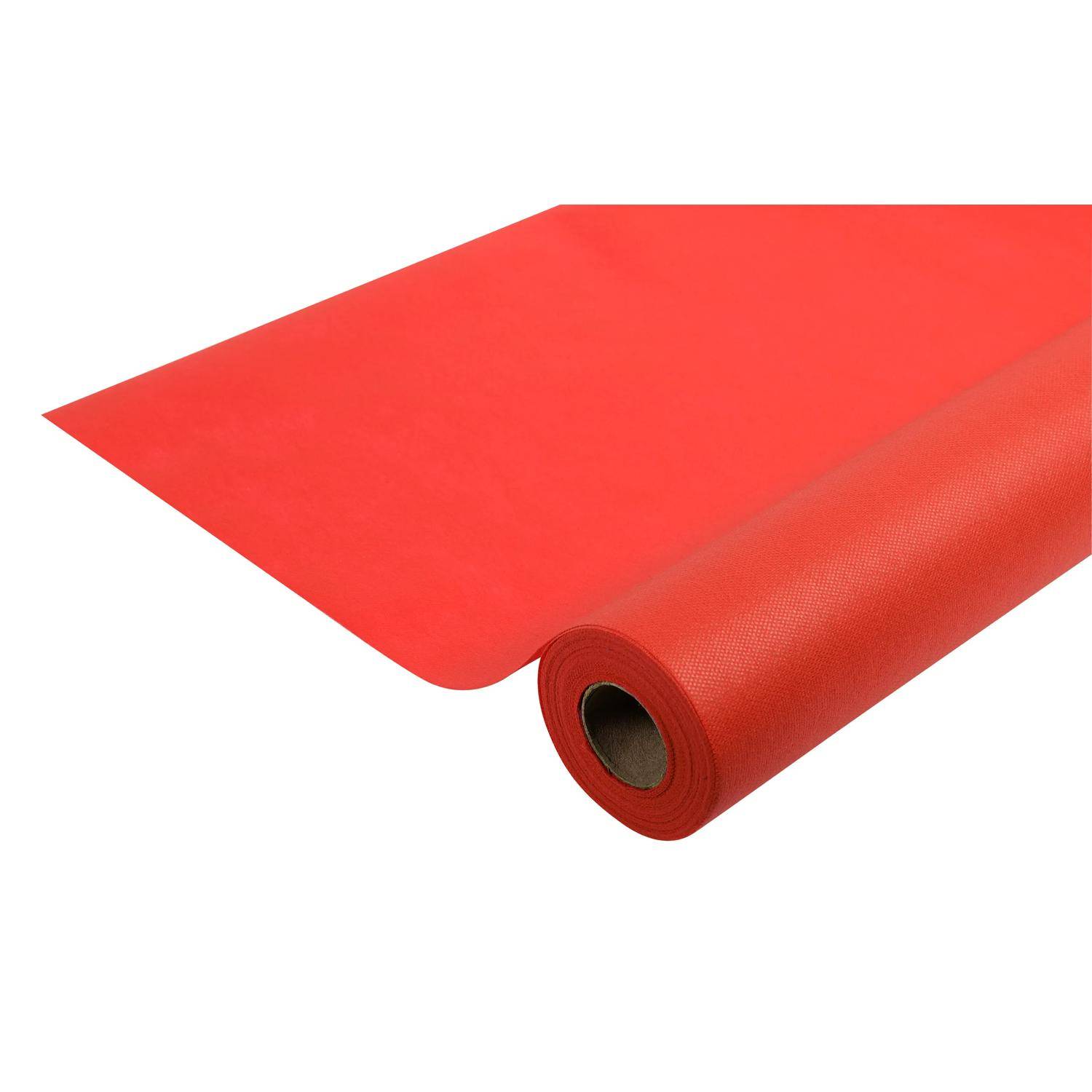 Pronappe 5x Tischdecke auf Rolle, Spunbond, reißfest 6x1,20m Rot RS021609I