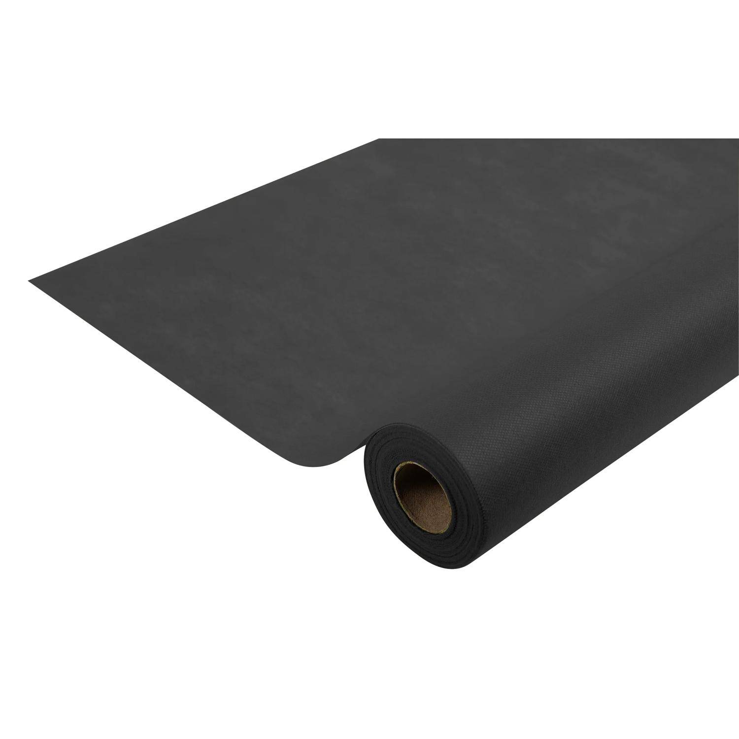 Pronappe 5x Tischdecke Rolle, Spunbond, reißfest 6x1,20m Schwarz RS021621I