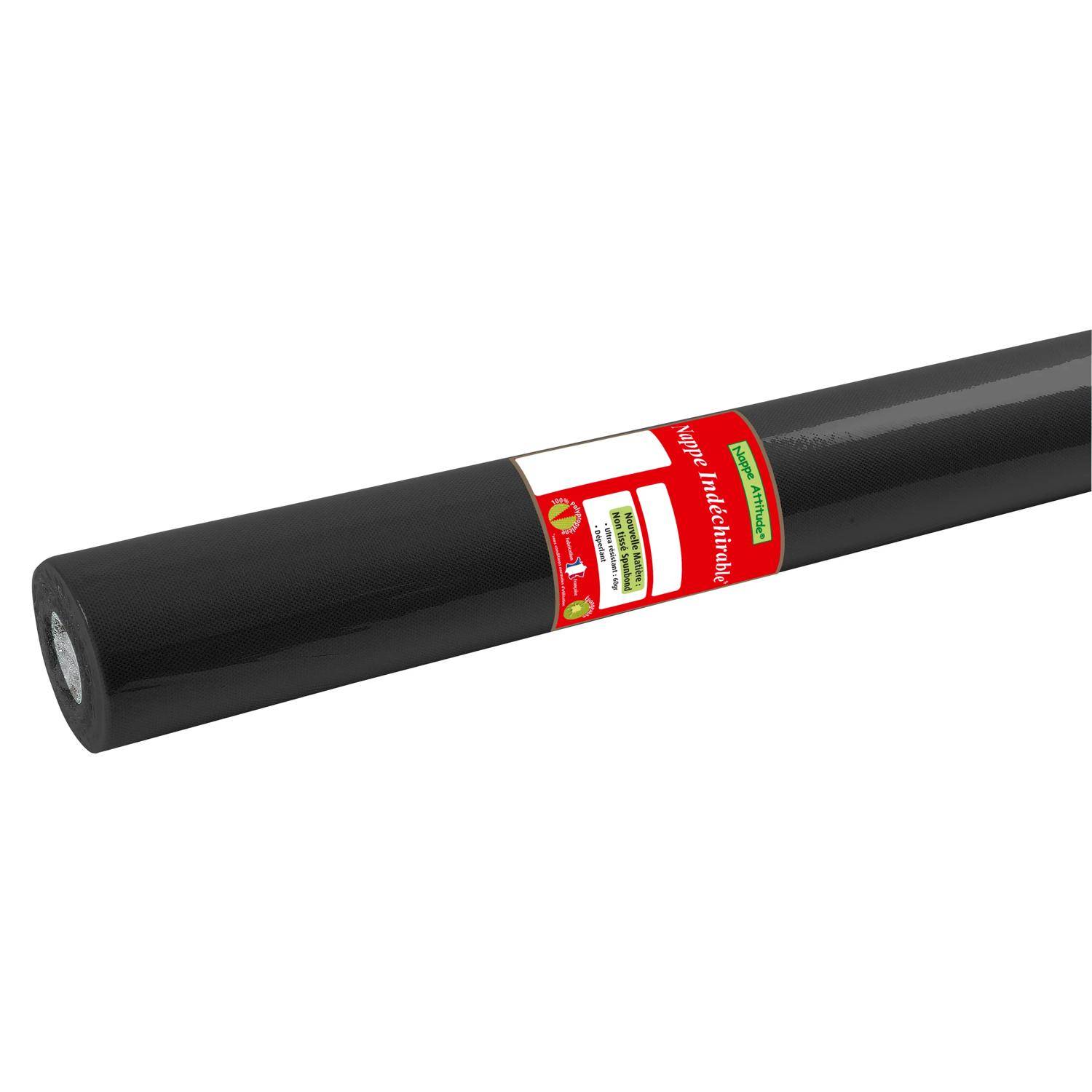 Pronappe 5x Tischdecke Rolle, Spunbond, reißfest 6x1,20m Schwarz RS021621I