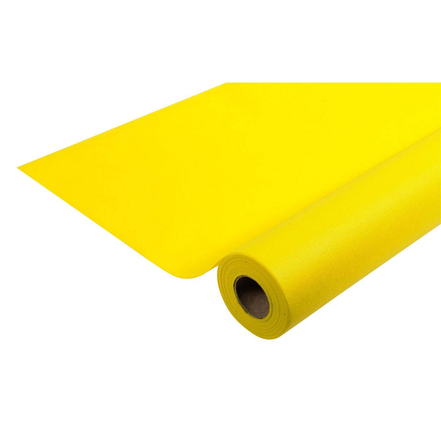 Pronappe 5x Tischdecke auf Rolle, Spunbond, reißfest 6x1,20m Gelb RS021624I