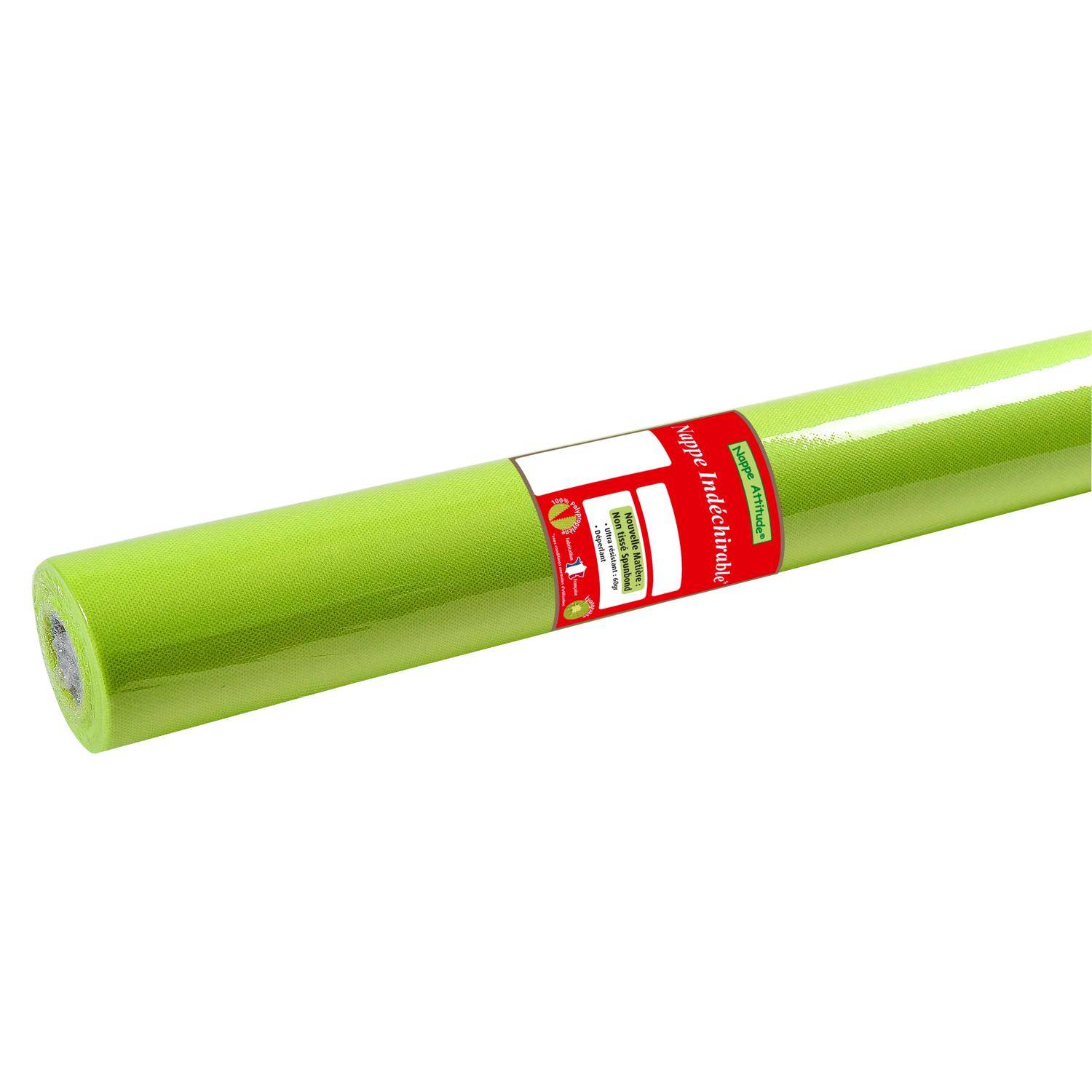 Pronappe 5x Tischdecke Rolle, Spunbond, reißfest 6x1,20m Kiwigrün RS021631I