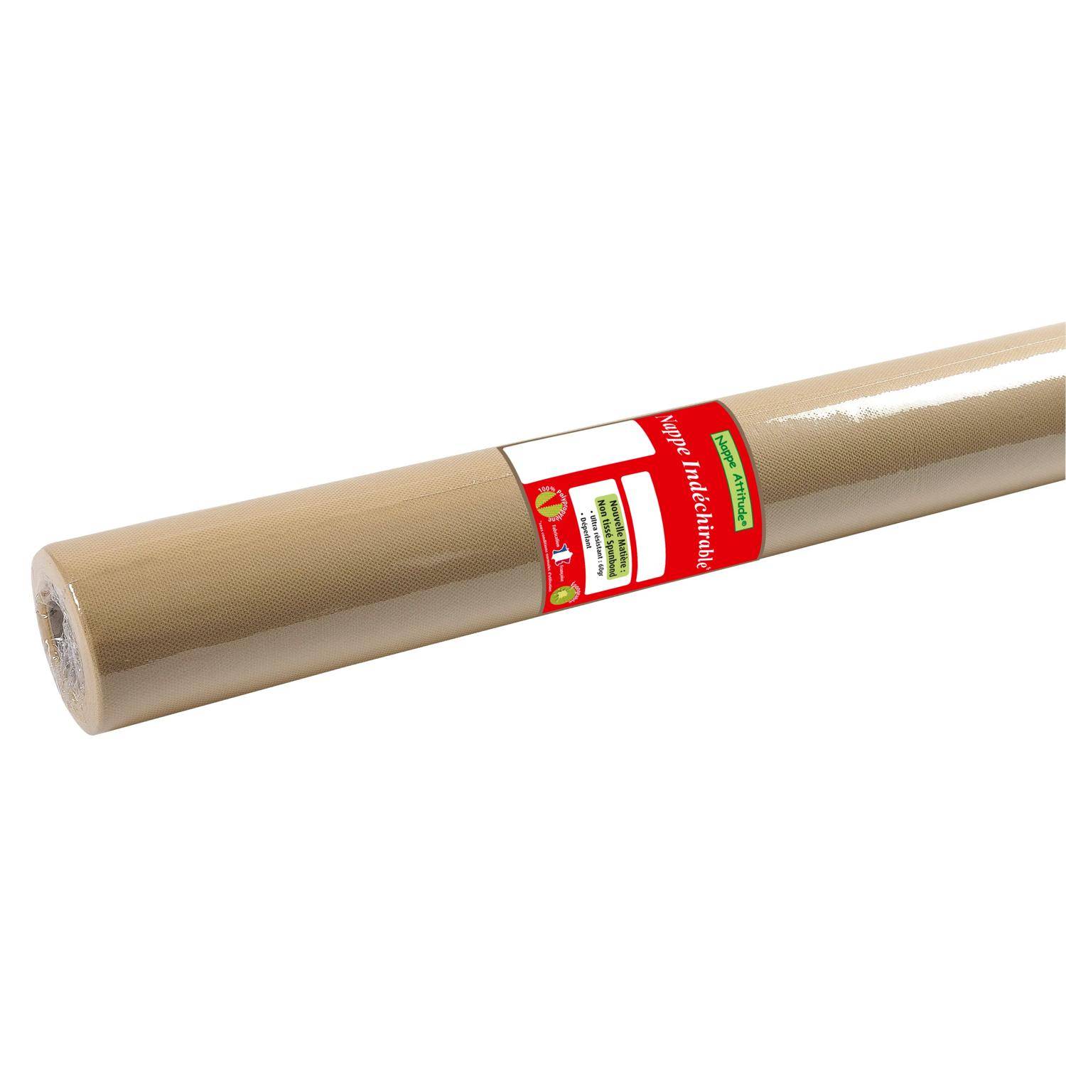 Pronappe 5x Tischdecke Rolle, Spunbond, reißfest 6x1,20m Schnurbraun RS021642I