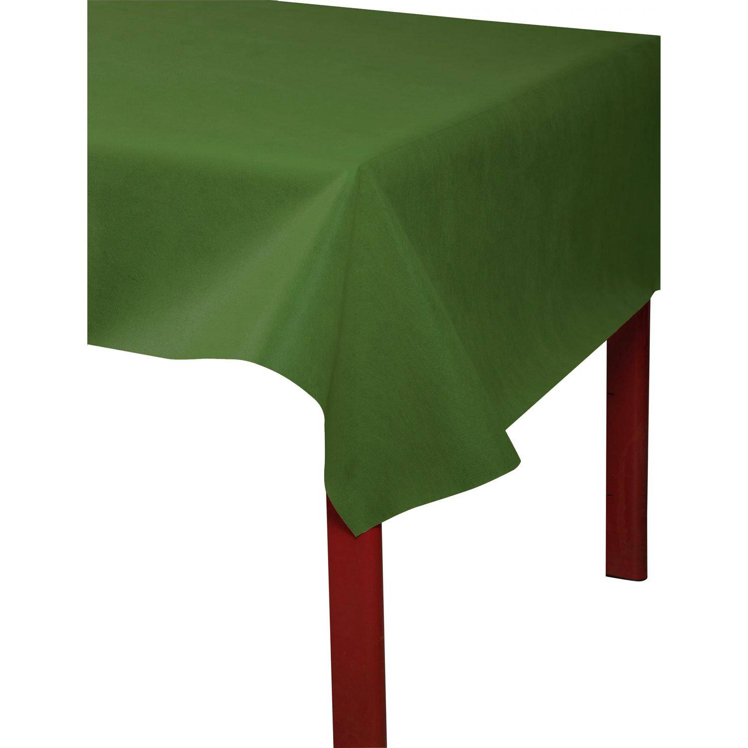 Pronappe 5x Tischdecke Rolle, Spunbond, reißfest 6x1,20m Olivgrün RS021657I
