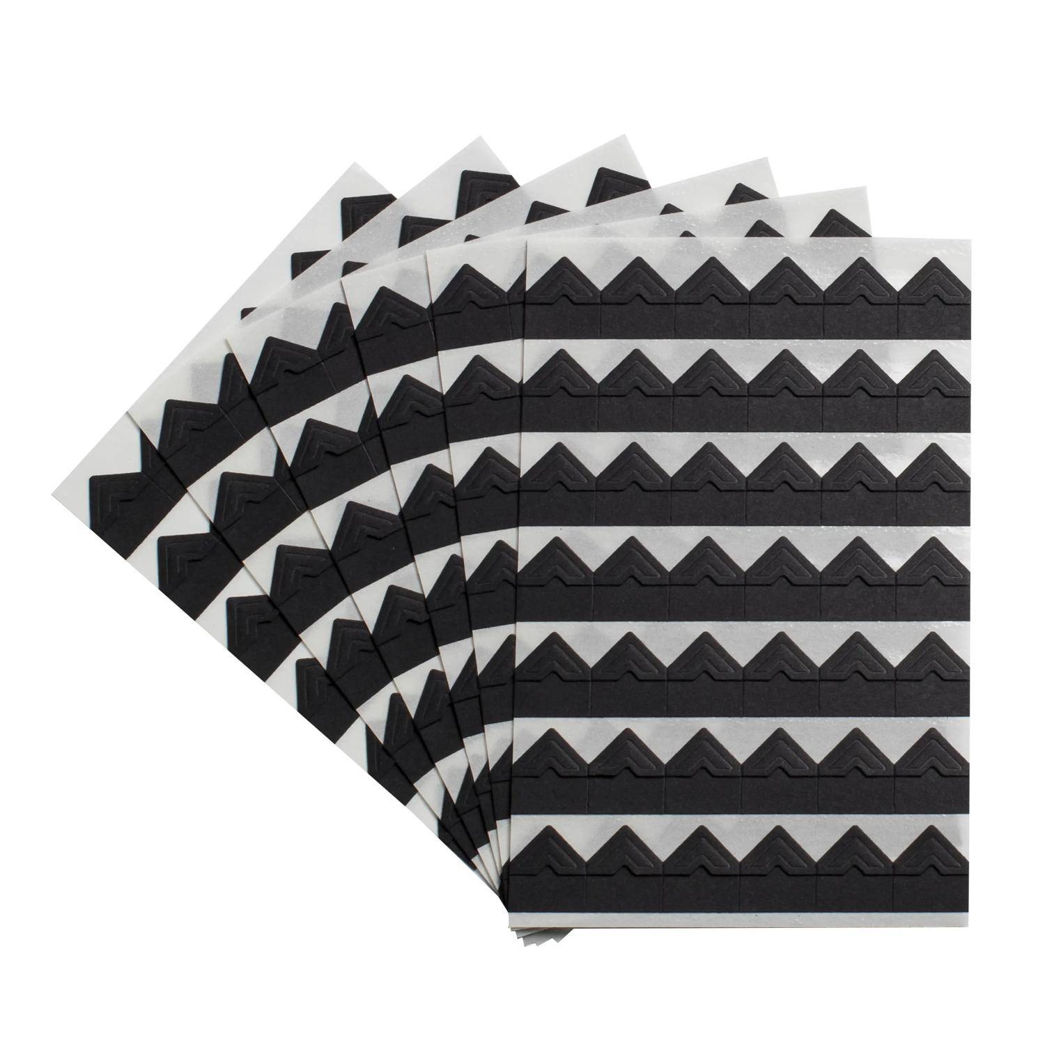 Exacompta 12x Packung mit 252 dekorativen Fotoecken - Schwarz 12992E