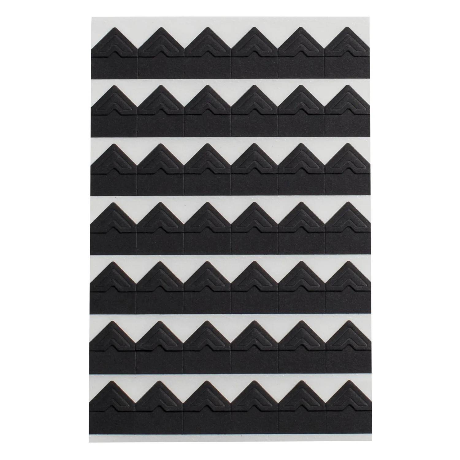 Exacompta 12x Packung mit 252 dekorativen Fotoecken - Schwarz 12992E