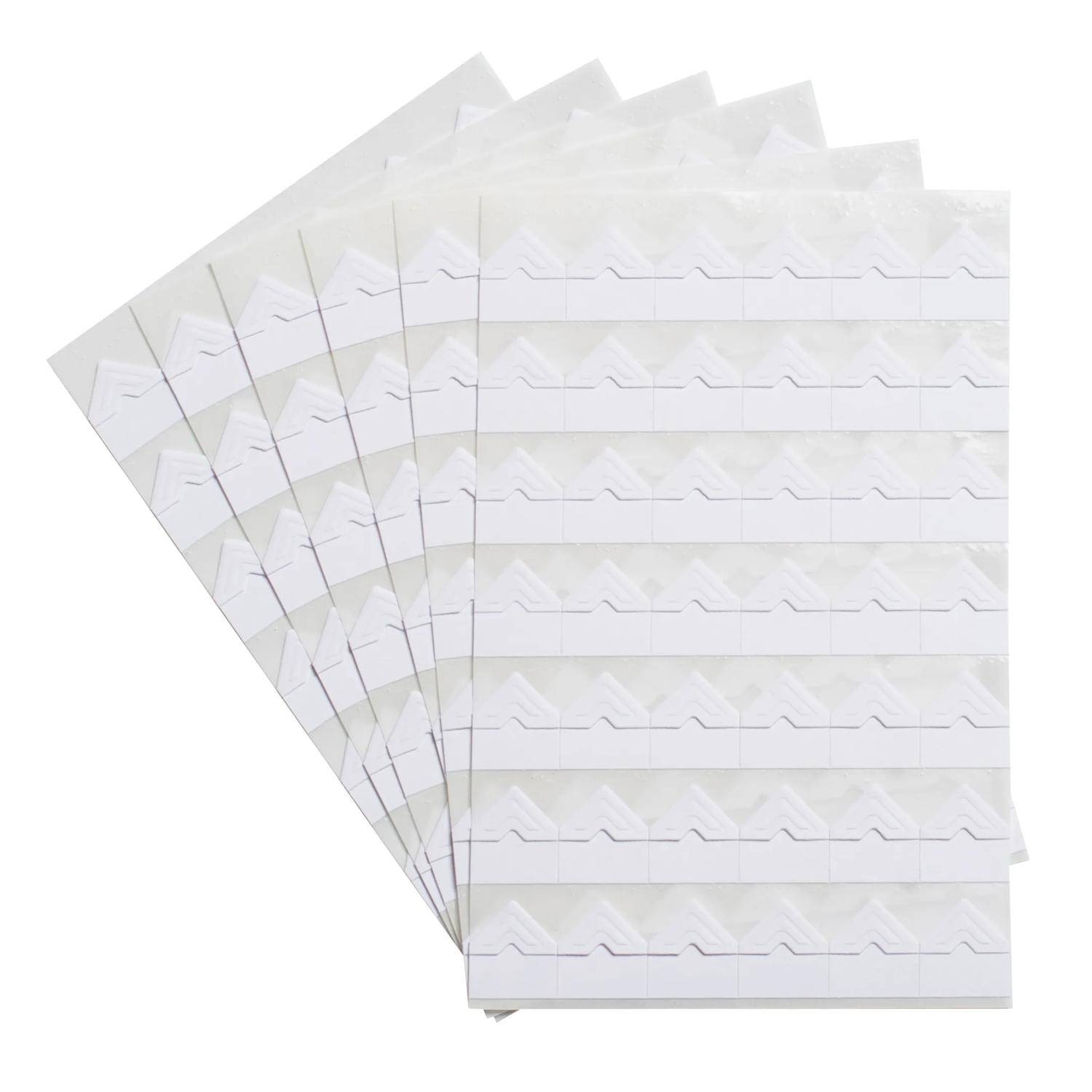 Exacompta 12x Packung mit 252 dekorativen Fotoecken - Weiß 12994E