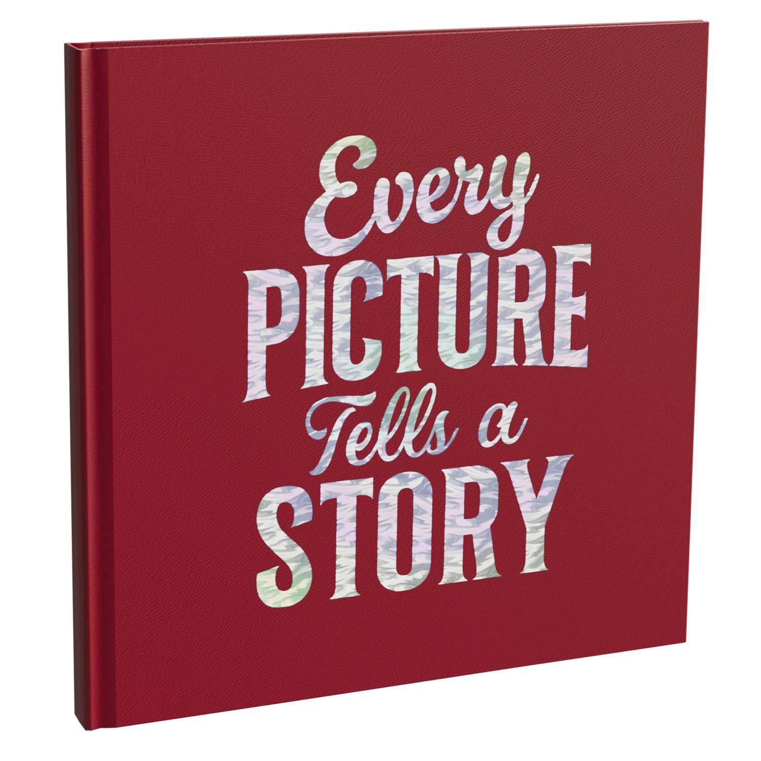 Exacompta Fotoalbum 30 Seiten/15 Blatt schwarz, 25x25 cm, Letter - Rot 16591E