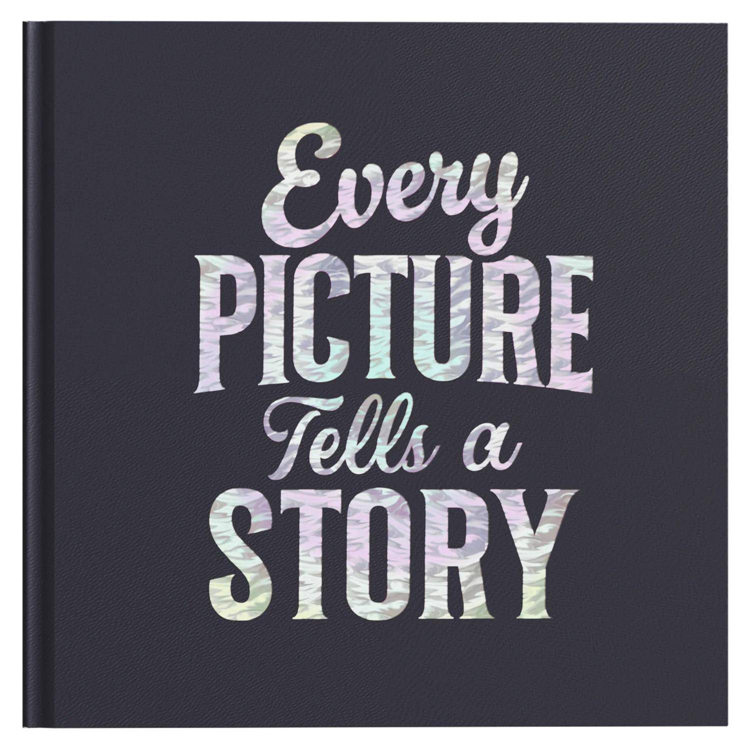 Exacompta Fotoalbum 30 Seiten/15 Blatt schwarz, 25x25 cm, Letter - Blau 16592E