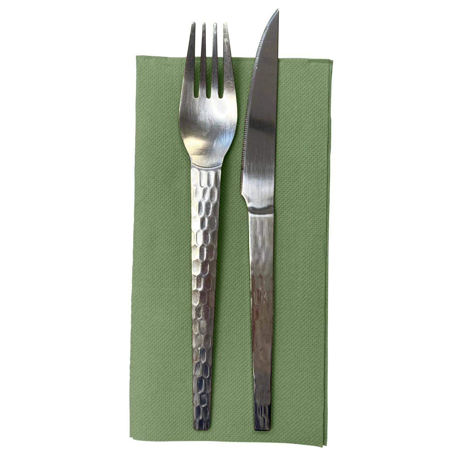 Pronappe 30x Tissue-Servietten 40St 1/8 Kopffalz, 38x38 cm Olivgrün SV623957I