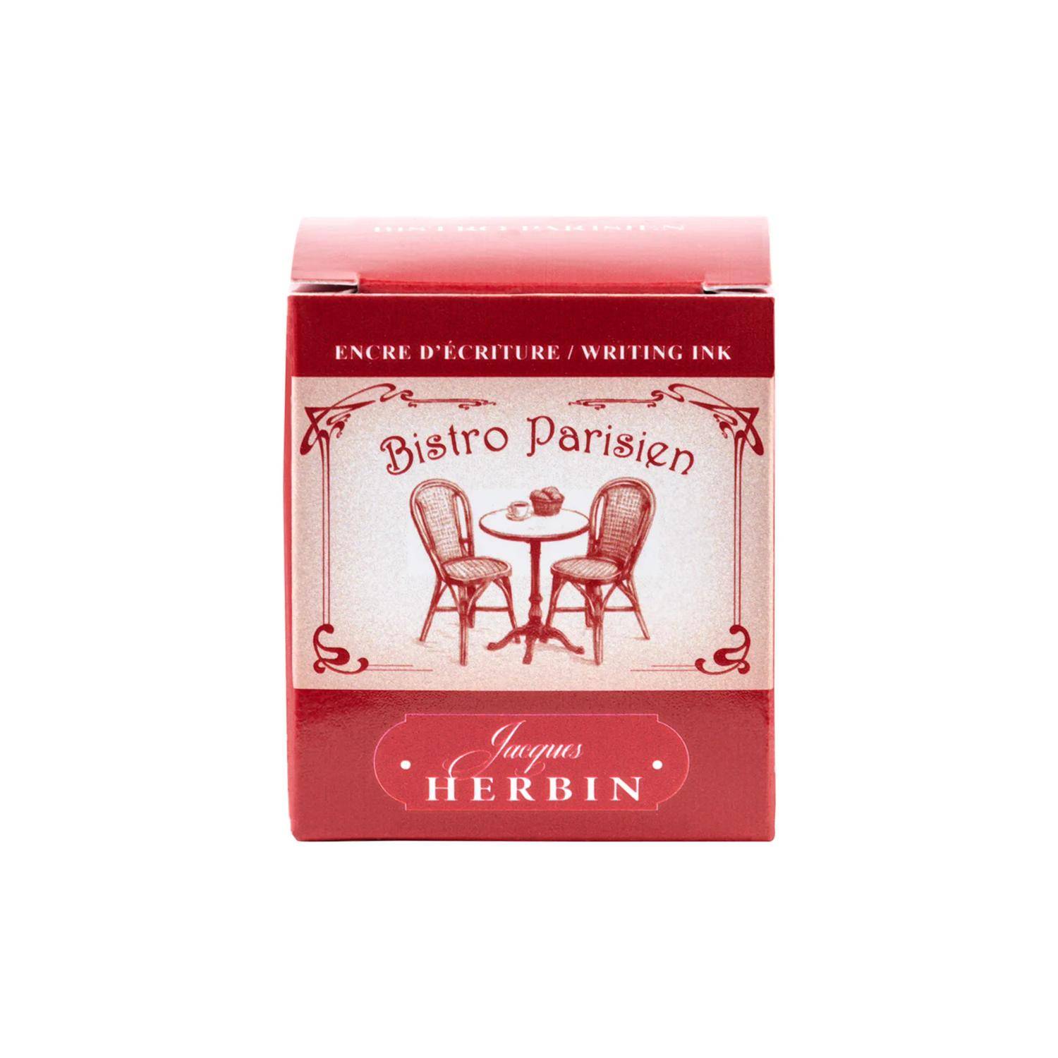 Jacques Herbin 4x Schreibtinten, Flakon 30ml - Bordeaux 13829T