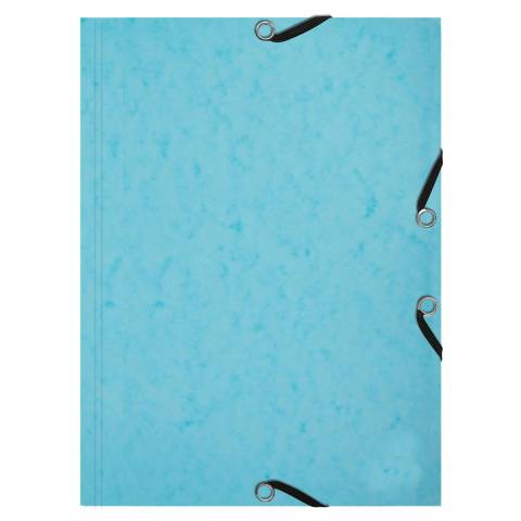 Exacompta 10x Karteikarten-Set Sammelmappe 3 Klappen Pastellblau 555662E