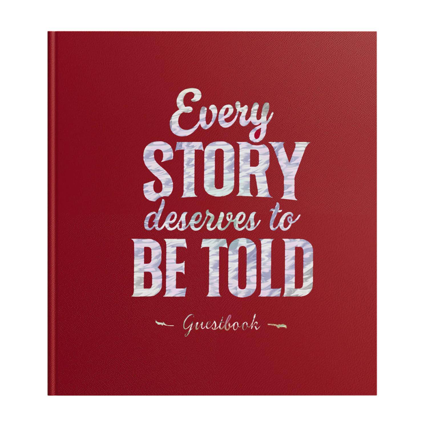 Exacompta Gästebuch 140 Seiten/70 Bl Silberschnitt, 21x19 cm, Letter - Rot 391E