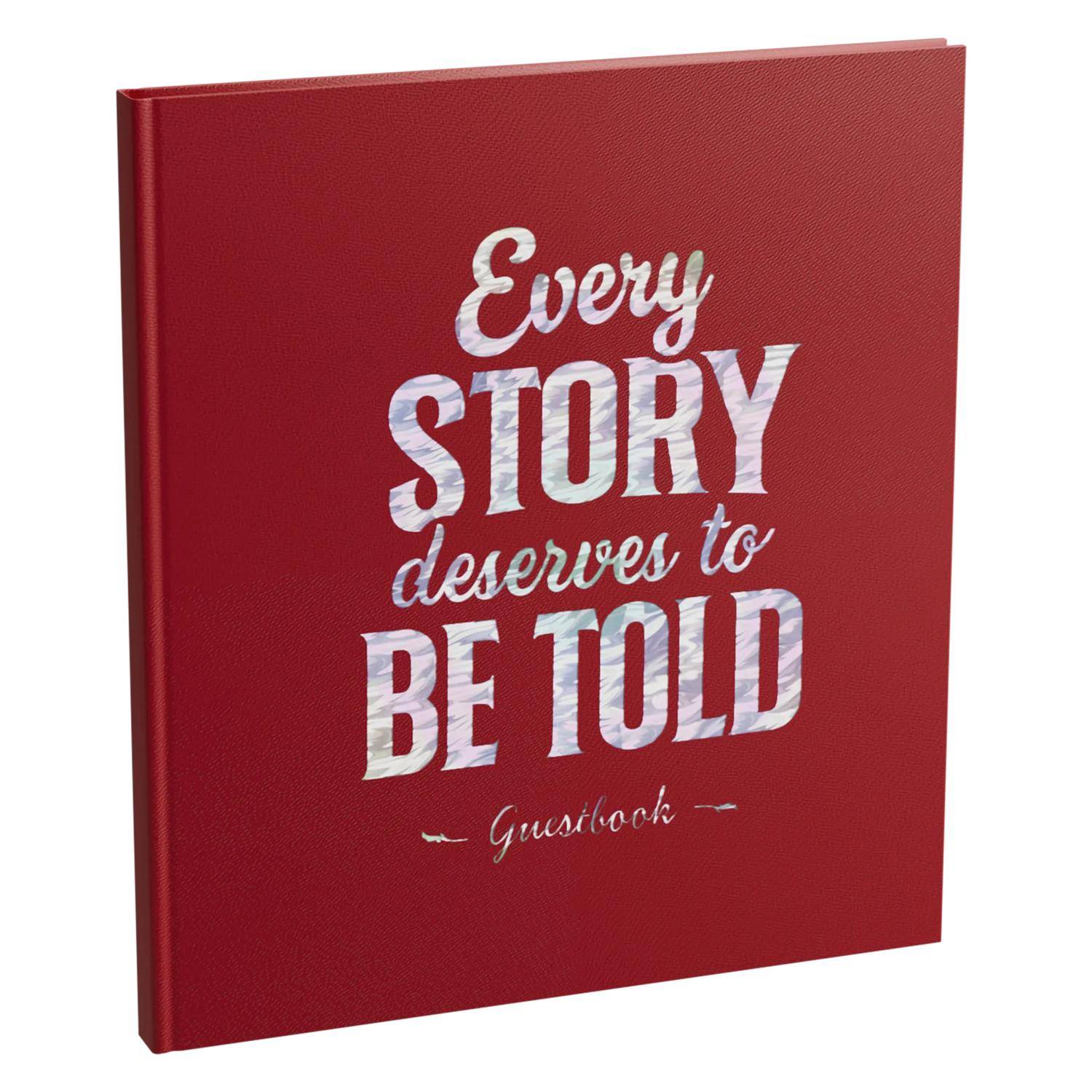 Exacompta Gästebuch 140 Seiten/70 Bl Silberschnitt, 21x19 cm, Letter - Rot 391E