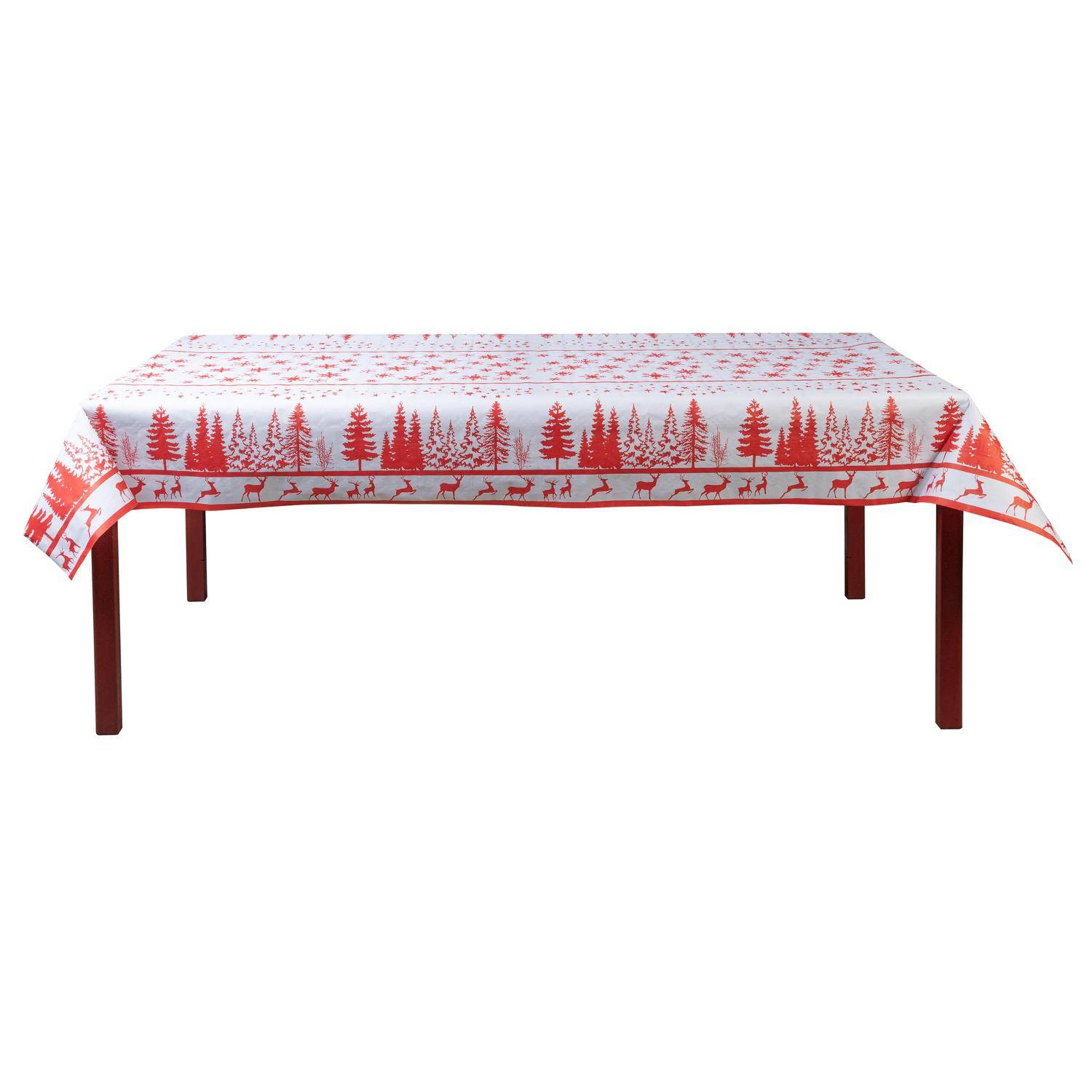 Pronappe 6x Papiertischdecke Rolle Damastprägung 1,18x25m Rot R482581I