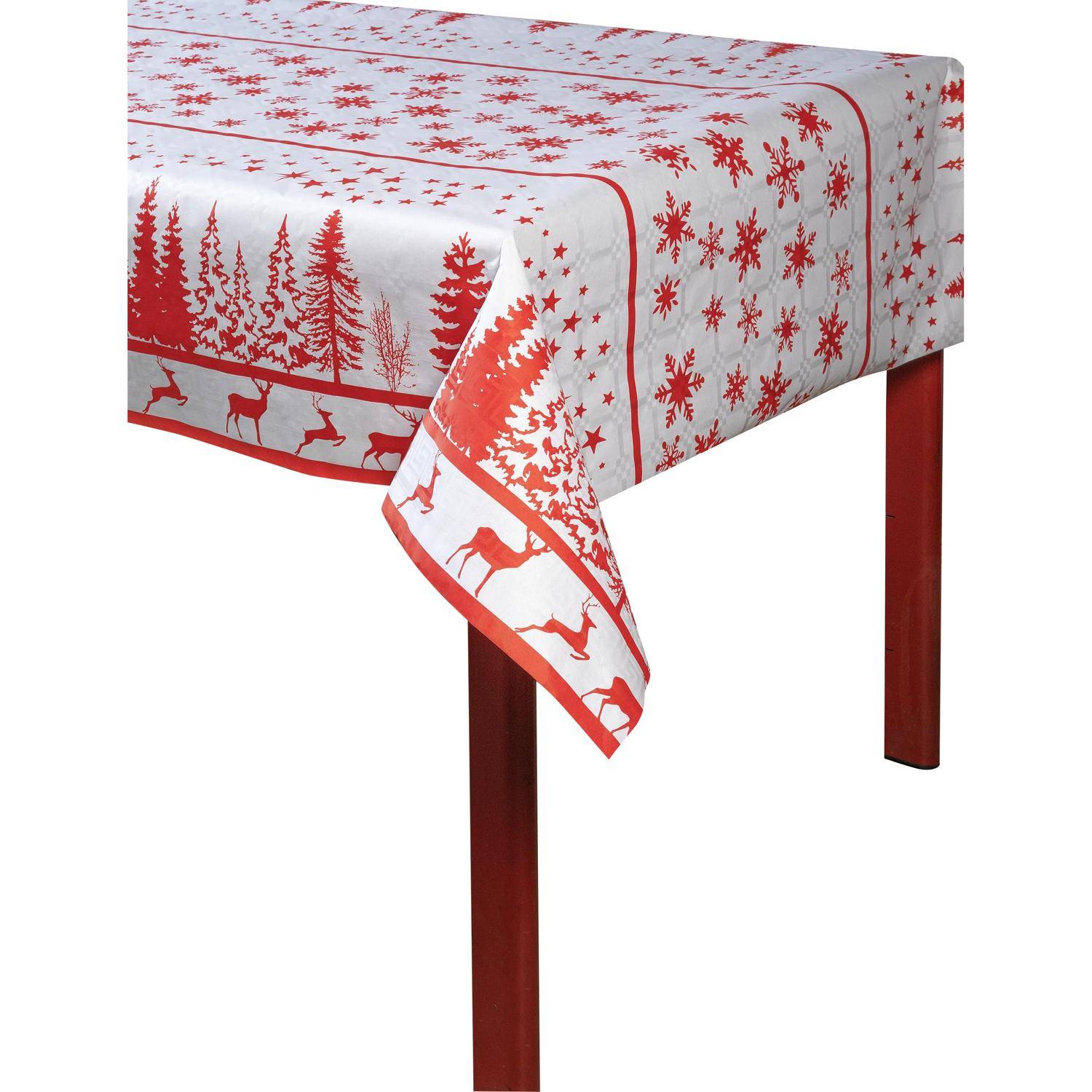 Pronappe 6x Papiertischdecke Rolle Damastprägung 1,18x25m Rot R482581I