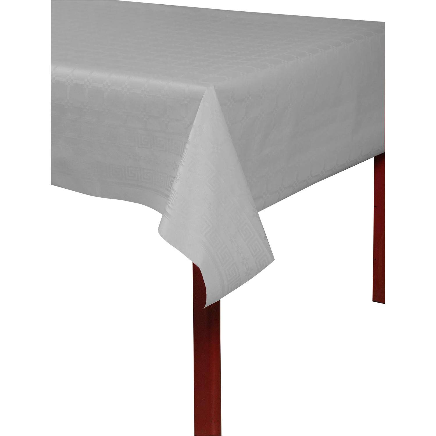 Pronappe 12x Papiertischdecke Rolle Damastprägung - 6x1,18m - Grau RD260613I