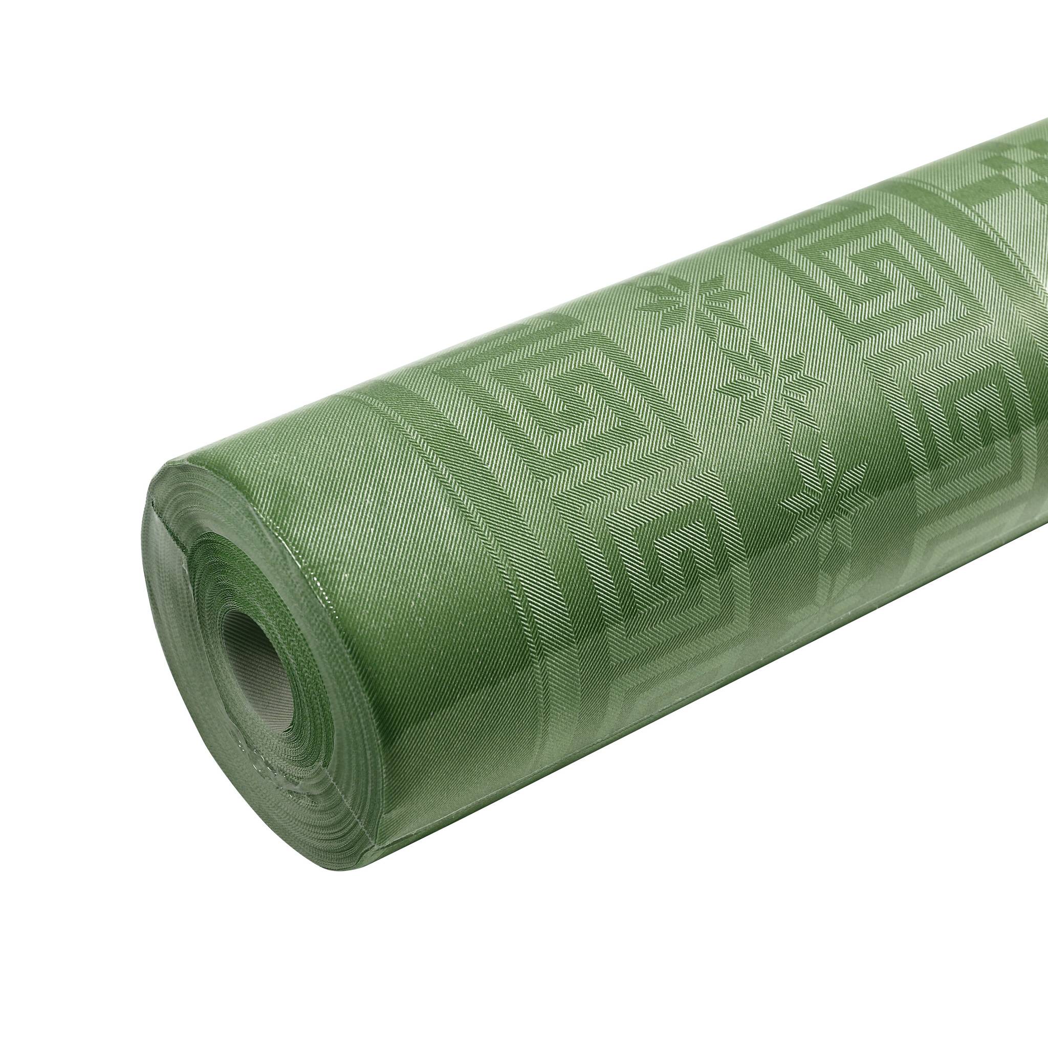 Pronappe 12x Papiertischdecke Rolle Damastprägung 6x1,18m - Tannengrün RD260618I