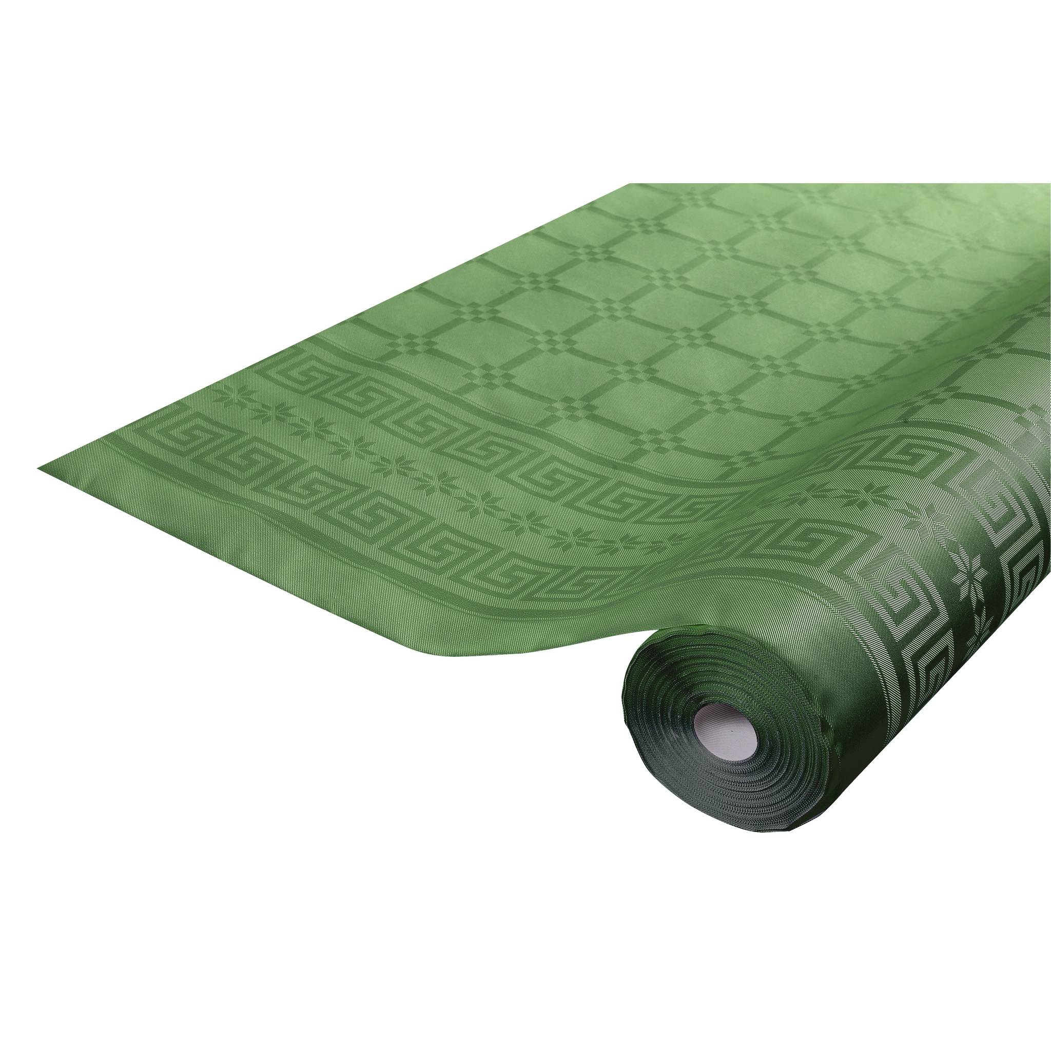 Pronappe 12x Papiertischdecke Rolle Damastprägung 6x1,18m - Tannengrün RD260618I