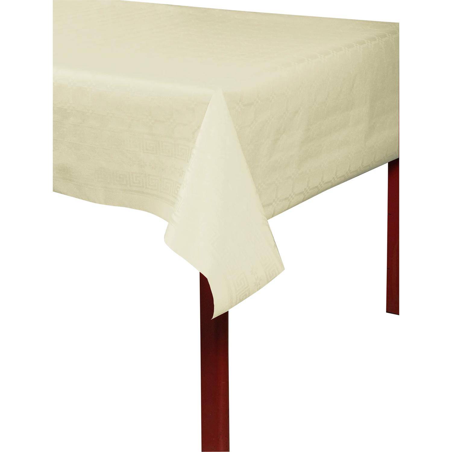 Pronappe 12x Papiertischdecke Rolle Damastprägung 6x1,18m - Elfenbein RD260624I