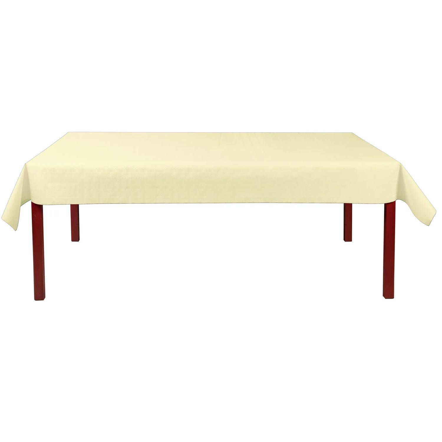 Pronappe 12x Papiertischdecke Rolle Damastprägung 6x1,18m - Elfenbein RD260624I