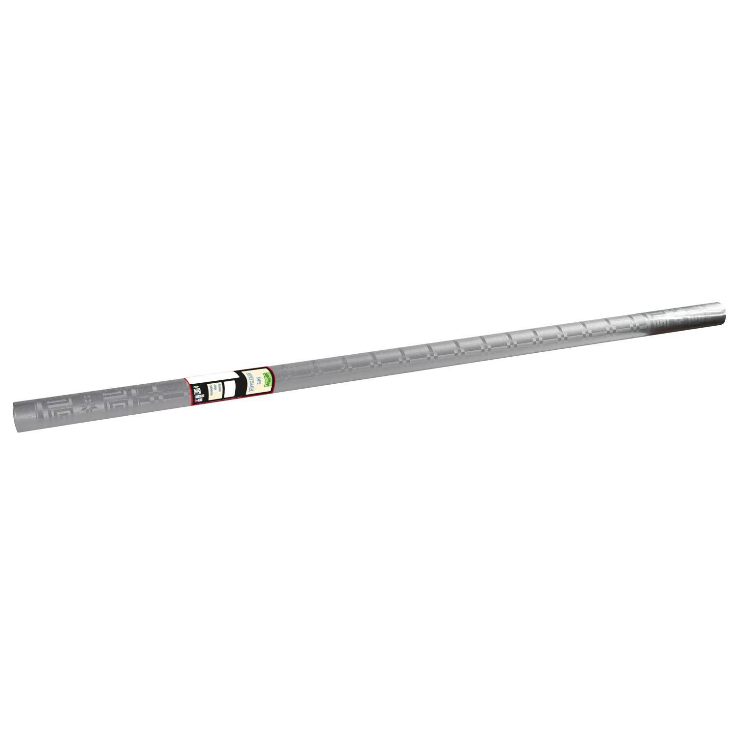 Pronappe 12x Papiertischdecke Rolle Damastprägung - 6x1,18m - Silber RD260652I