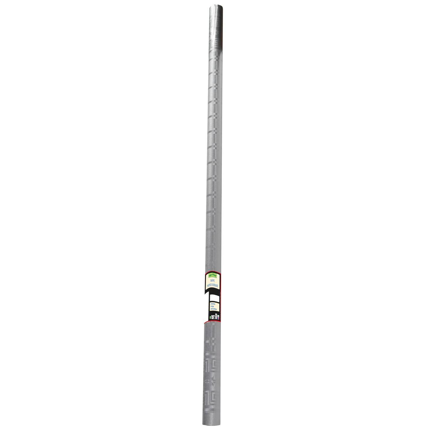 Pronappe 12x Papiertischdecke Rolle Damastprägung - 6x1,18m - Silber RD260652I