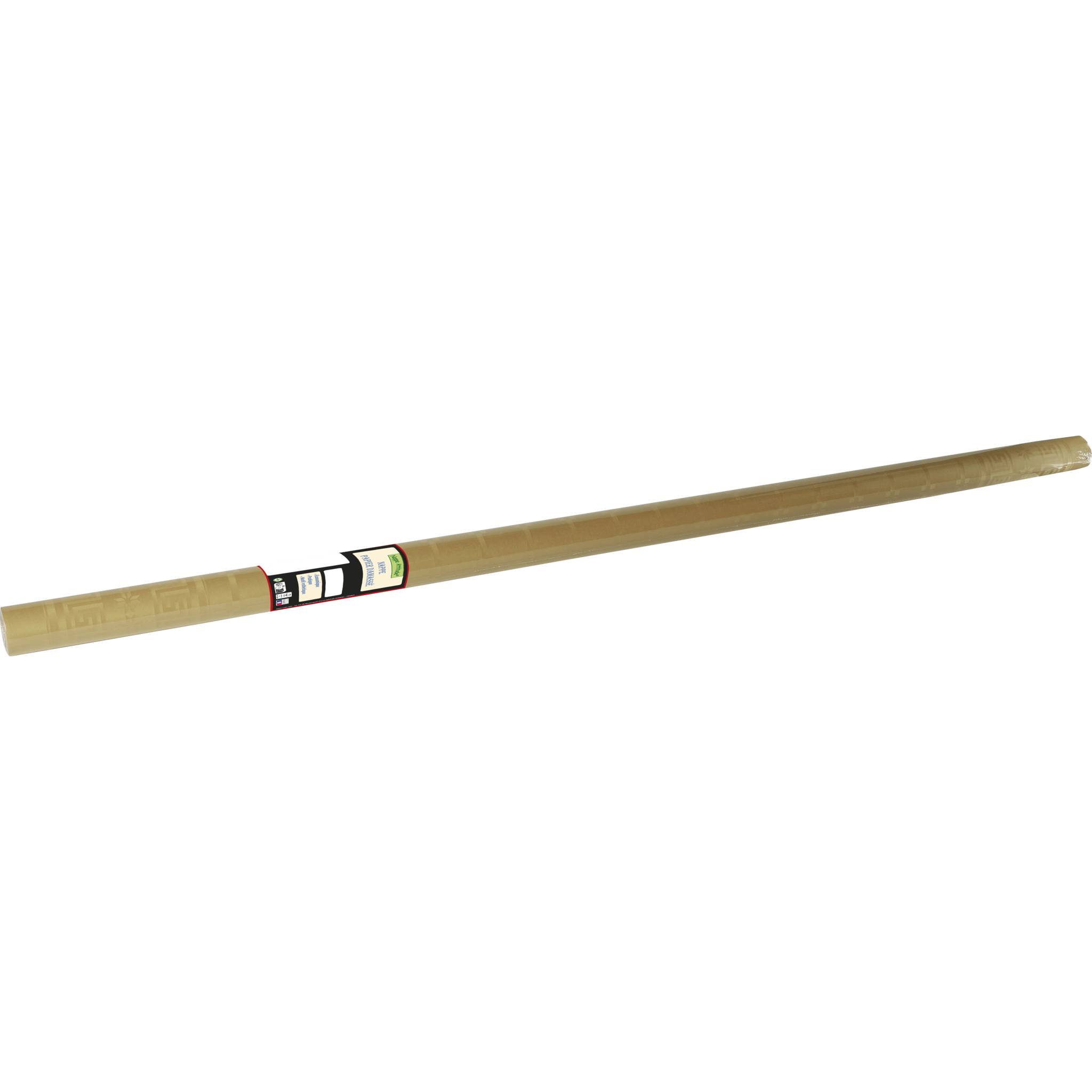 Pronappe 12x Papiertischdecke Rolle Damastprägung 6x1,18m Schnurbraun RD260668I