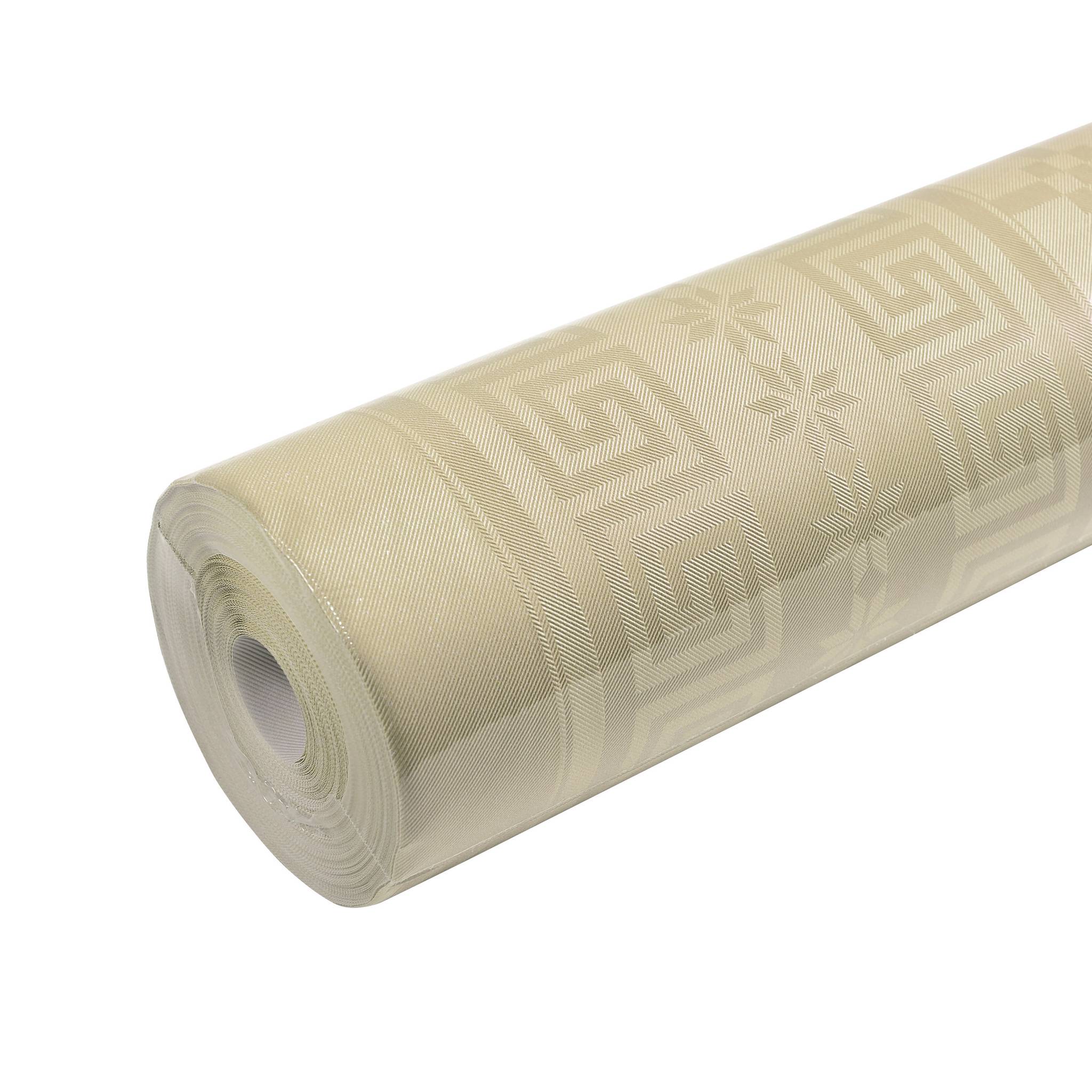 Pronappe 12x Papiertischdecke Rolle Damastprägung 6x1,18m Schnurbraun RD260668I