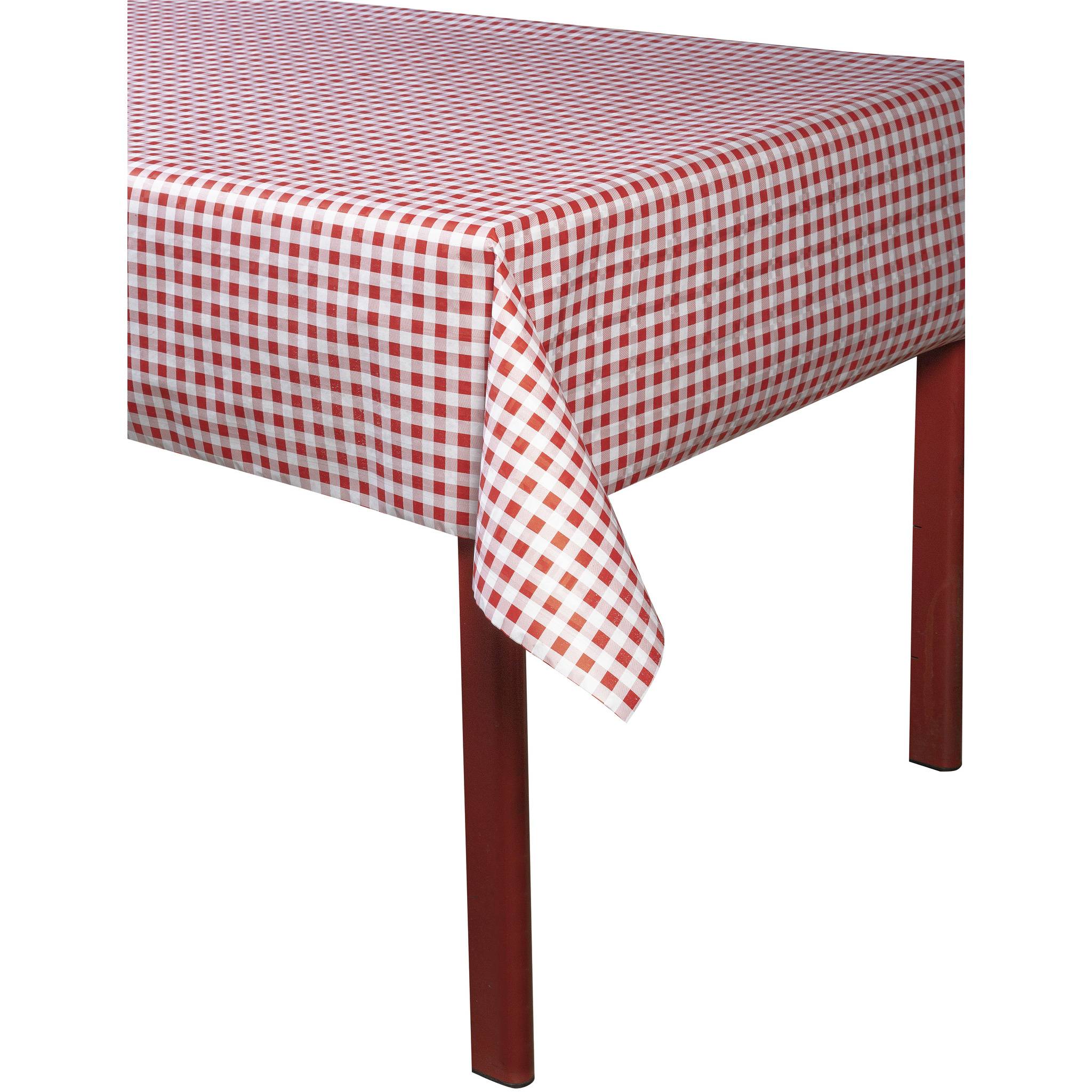 Pronappe 12x Papiertischdecke Rolle Damastprägung 6x1,18m - Vichy Rot RD260670I