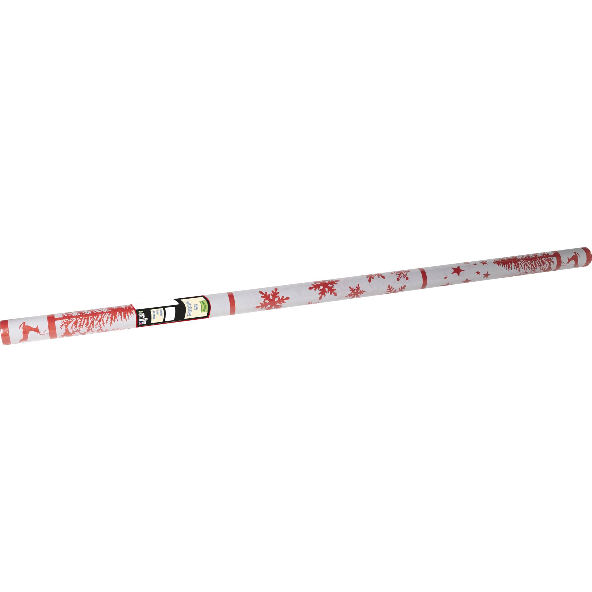 Pronappe 12x Papiertischdecke Rolle Damastprägung 6x1,18m Rot RD260681I