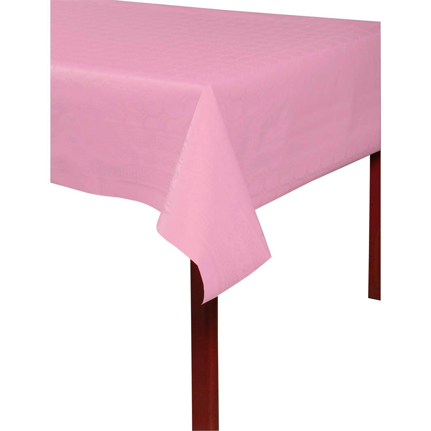 Pronappe 12x Papiertischdecke Rolle Damastprägung - 6x1,18m Puderrosa RD260686I