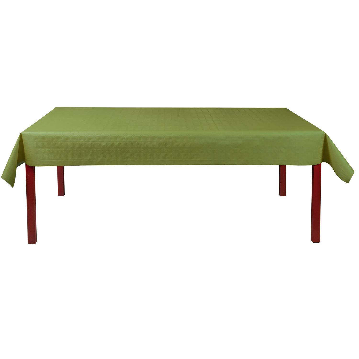 Pronappe 12x Papiertischdecke Rolle Damastprägung - 6x1,18m - Olivgrün RD260690I