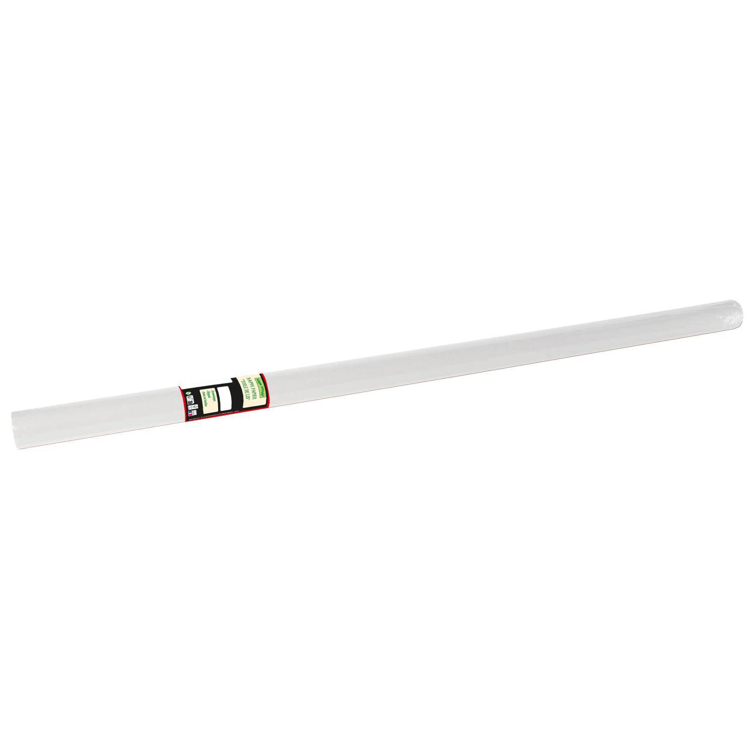 Pronappe 16x Tischdecke Rolle, geprägt, Leineneffekt 6x1,18m Weiß RG360601I