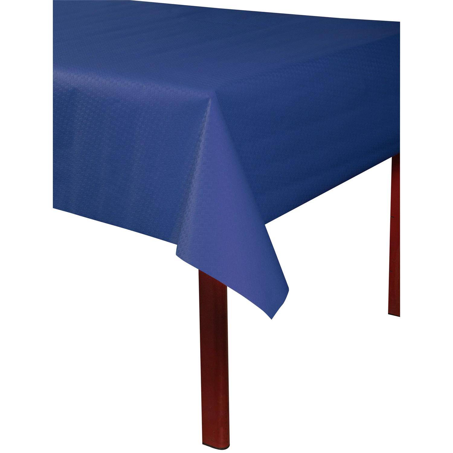 Pronappe 16x Tischdecke Rolle, geprägt Leineneffekt 6x1,18m Marineblau RG360619I