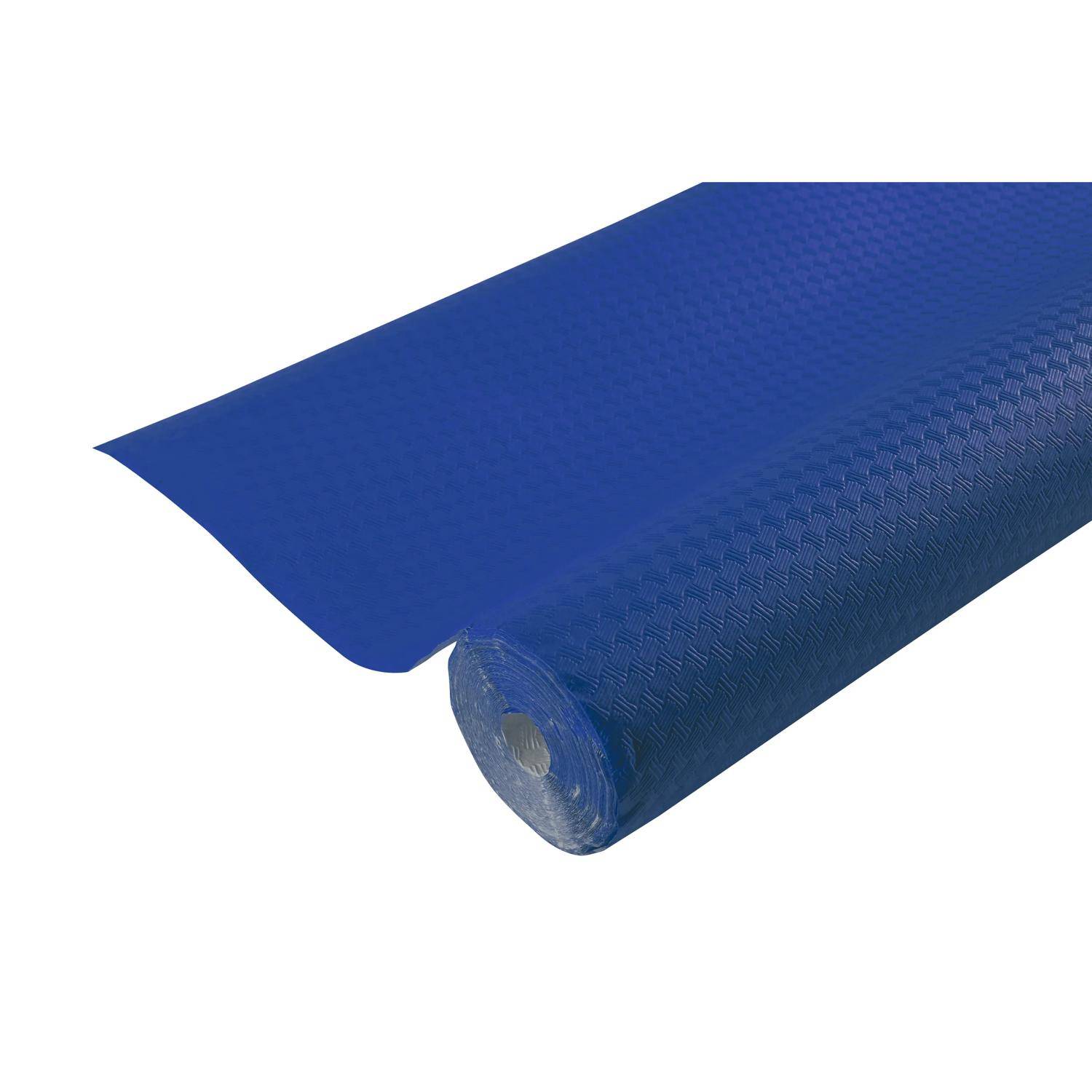 Pronappe 16x Tischdecke Rolle, geprägt Leineneffekt 6x1,18m Marineblau RG360619I