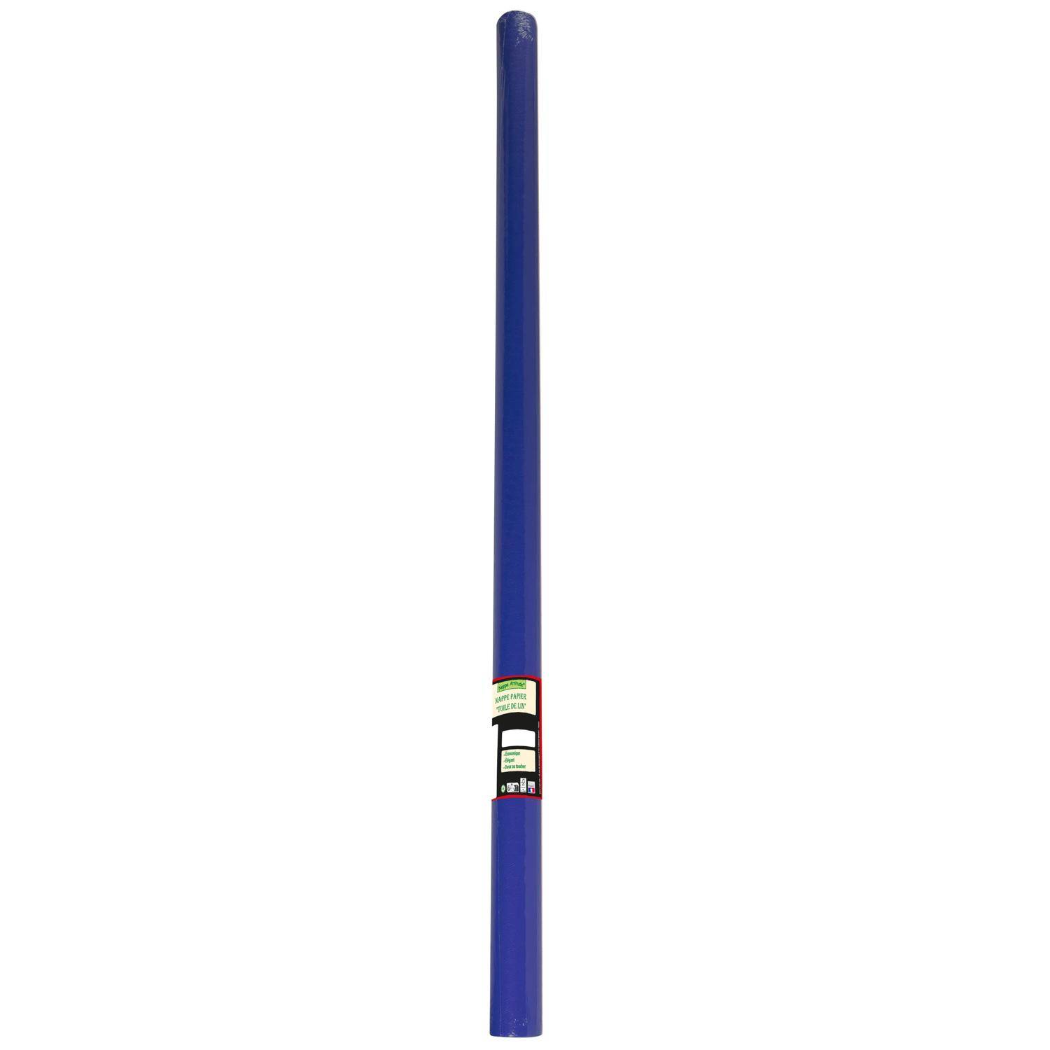 Pronappe 16x Tischdecke Rolle, geprägt Leineneffekt 6x1,18m Marineblau RG360619I