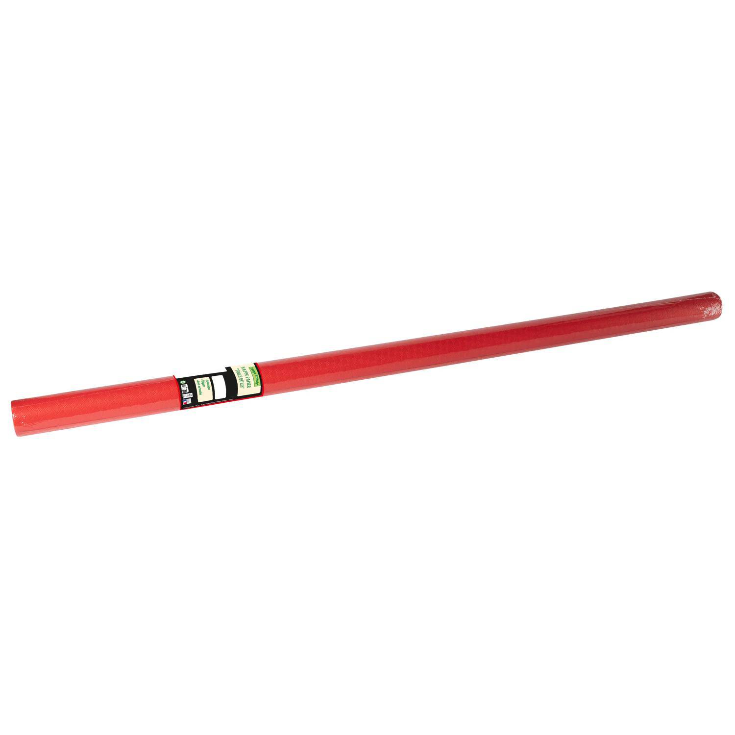 Pronappe 16x Tischdecke auf Rolle, geprägt, Leineneffekt 6x1,18m Rot RG360621I