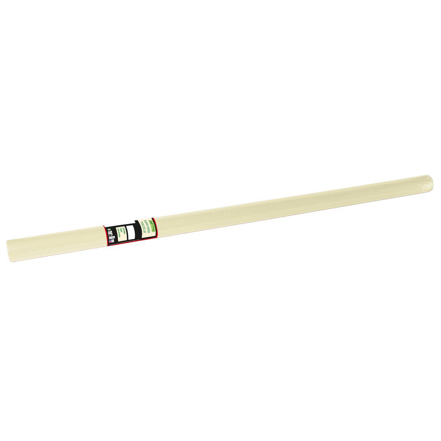 Pronappe 16x Tischdecke Rolle, geprägt, Leineneffekt 6x1,18m Elfenbein RG360624I