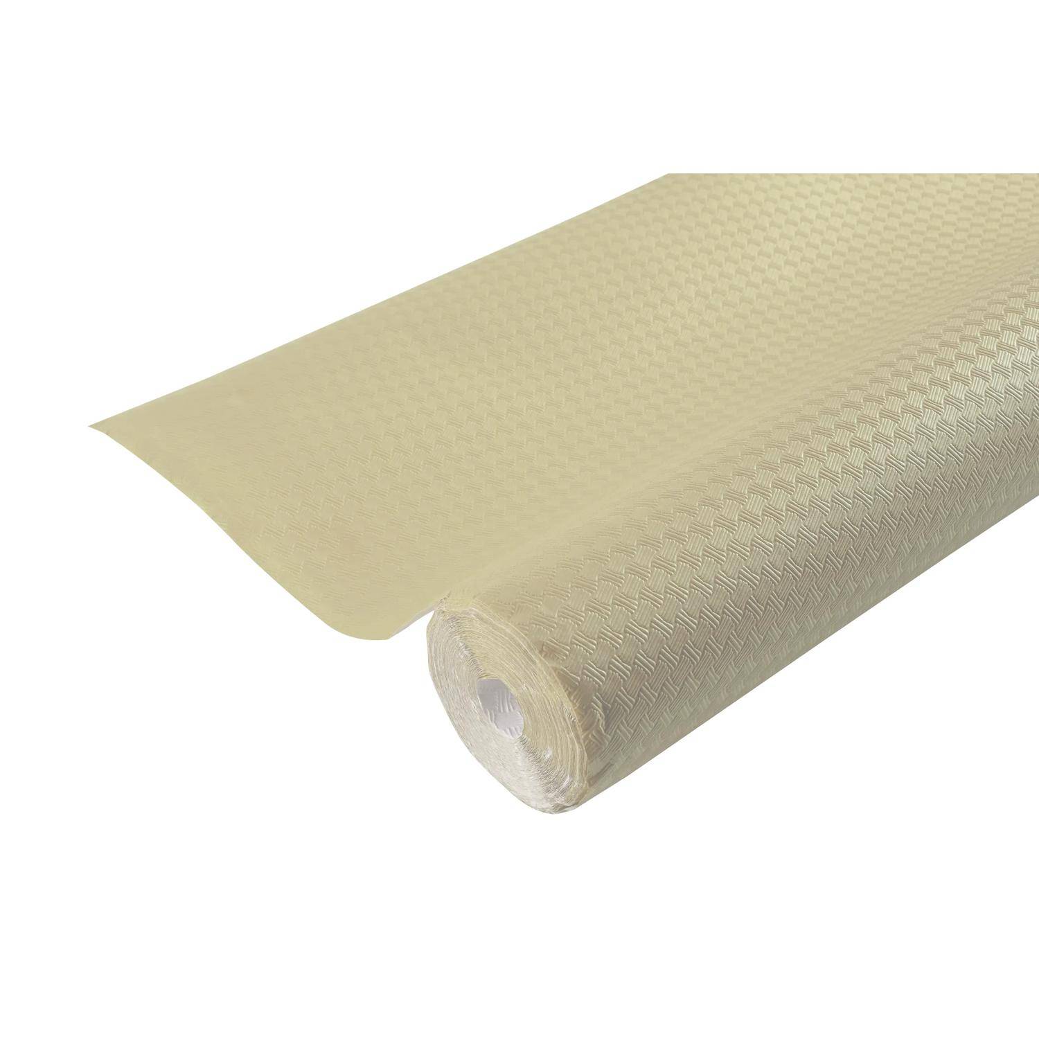 Pronappe 16x Tischdecke Rolle, geprägt, Leineneffekt 6x1,18m Elfenbein RG360624I